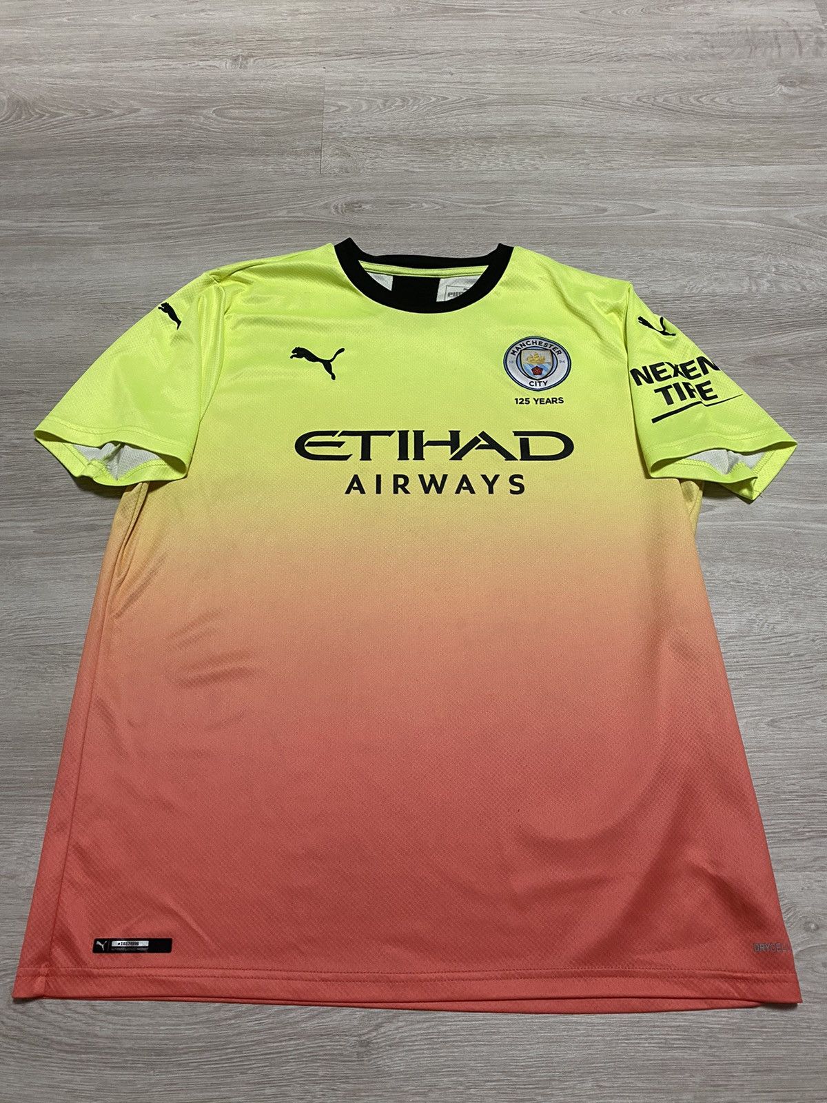 Puma PUMA Men's Manchester City FC Third Jersey Yellow Orange Size US L / EU 52-54 / 3 - 2 Thumbnail