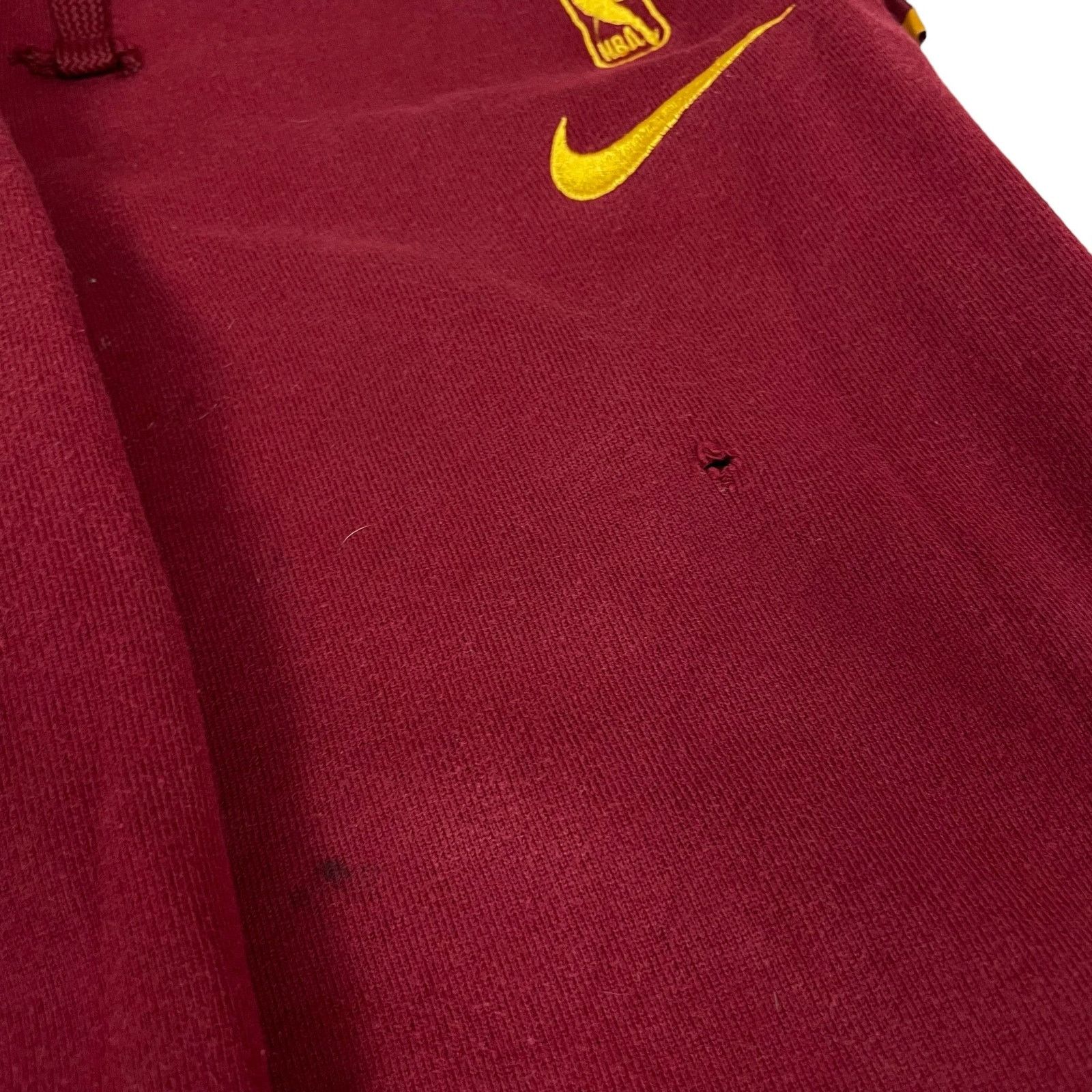 NBA × Nike Nike Men's Red Cotton Cleveland Cavaliers Basketball Pants S Size US 30 / EU 46 - 6 Thumbnail