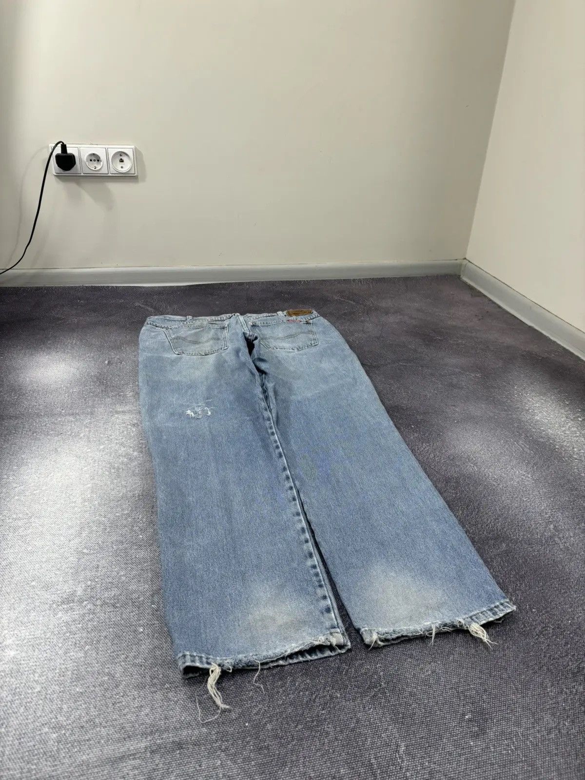 Dickies × Vintage Vintage Dickies Y2K Light Blue Workwear Denim Baggy Jeans Size US 38 / EU 54 - 3 Thumbnail