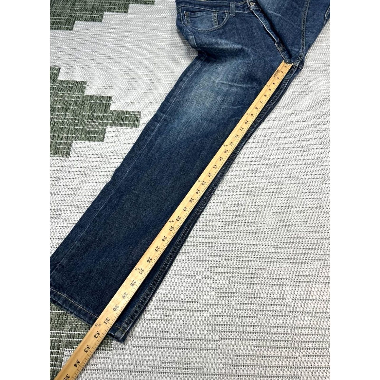 Levi's Levi's 505 Jeans Women 36 Blue Denim Mid Rise Straight 36x31 Cotton Logo Button Zipper Vintage No Size 25" / US 0 / IT 36 - 3 Thumbnail
