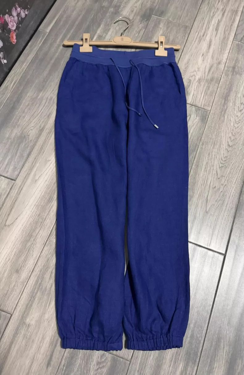 Loro Piana Loro Piana Blue Linen Casual Pants- Size US 40 / EU 56 - 1 Thumbnail