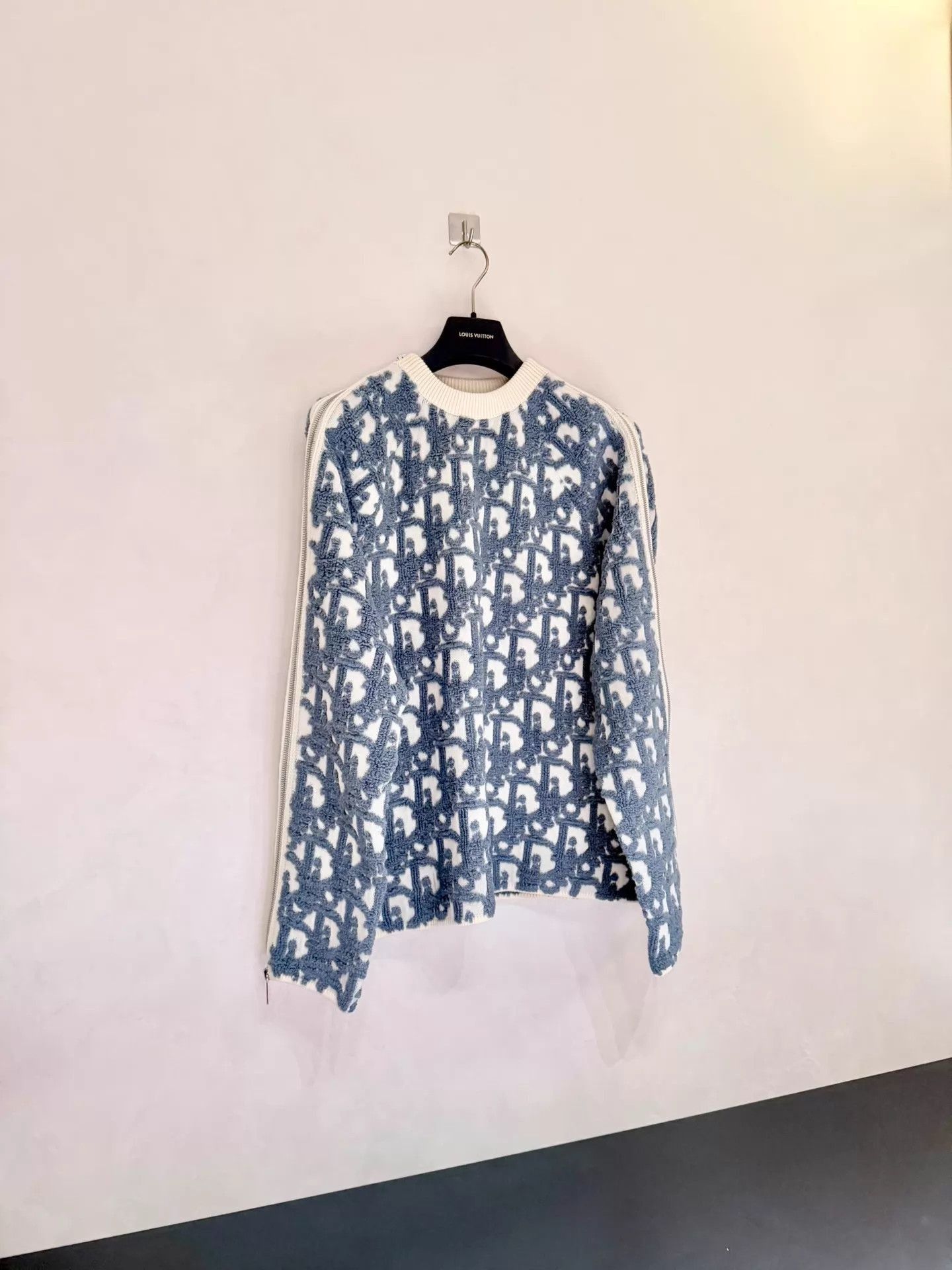 Dior Blue Patterned Long Sleeve Sweater Size US S / EU 44-46 / 1 - 1 Thumbnail
