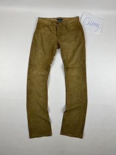 Mens Polo Ralph Lauren Corduroy Cargo Pants Mens 35x32 Dark Green Fade