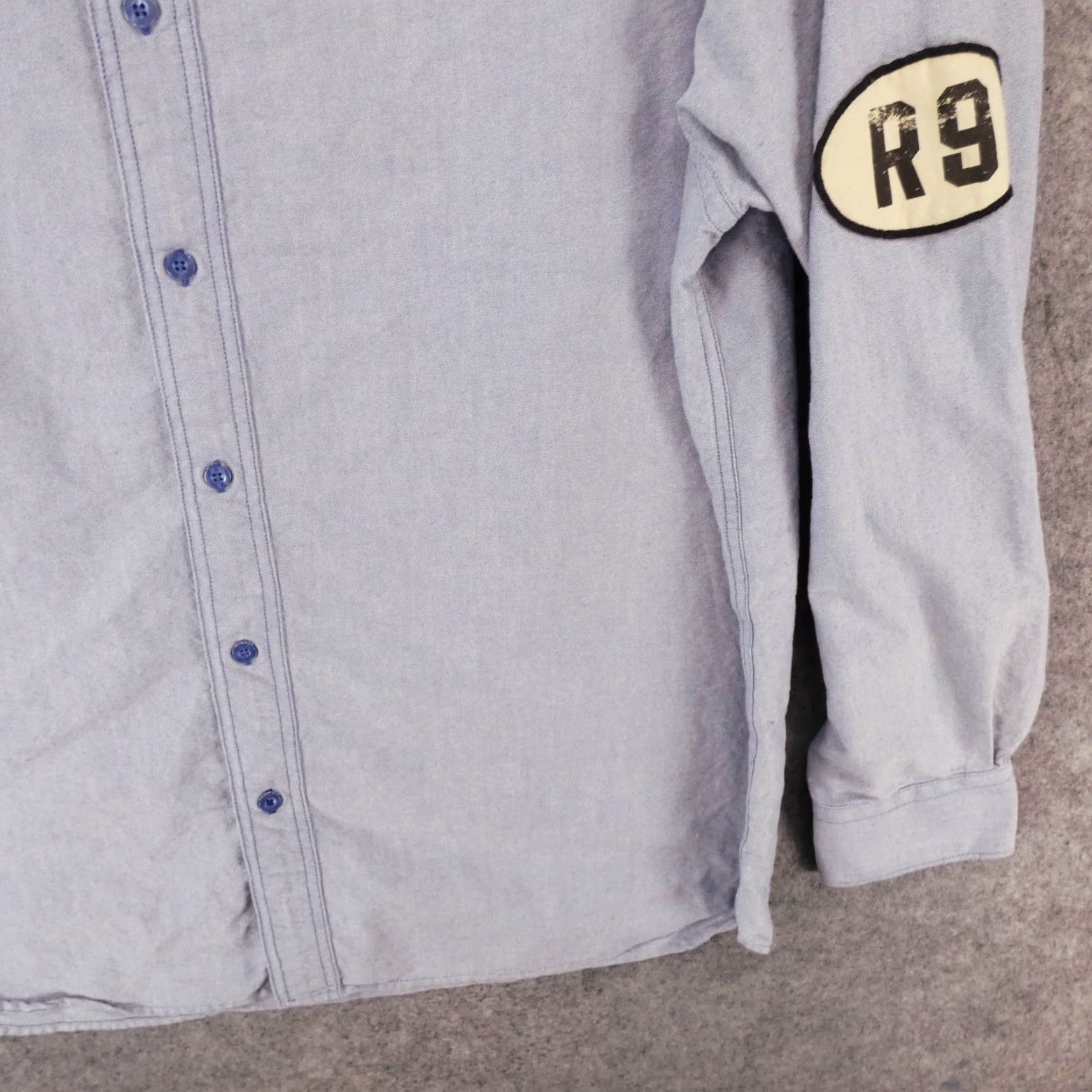 Rocawear Rocawear Shirt Mens XL Long Sleeve Button-Up Blue w Logo Patch Size US XL / EU 56 / 4 - 5 Thumbnail