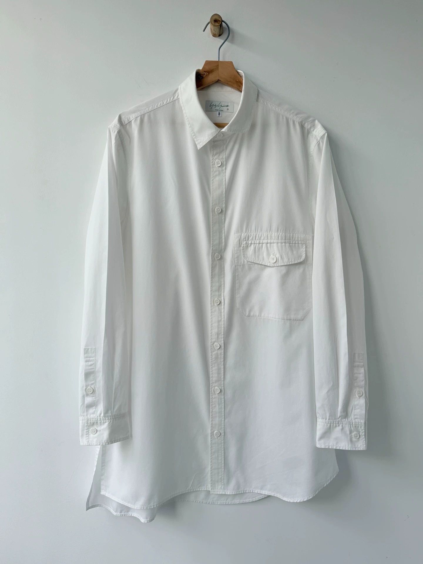Yohji Yamamoto Yohji Yamamoto 21SS Shirt Asym Collar Irregular Hem Size 3 Size US L / EU 52-54 / 3 - 1 Thumbnail