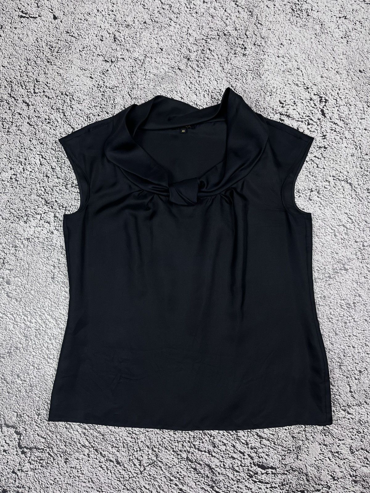 Escada Vintage Escada Silk Sleeveless Draped Collar Top Size S / US 4 / IT 40 - 1 Thumbnail