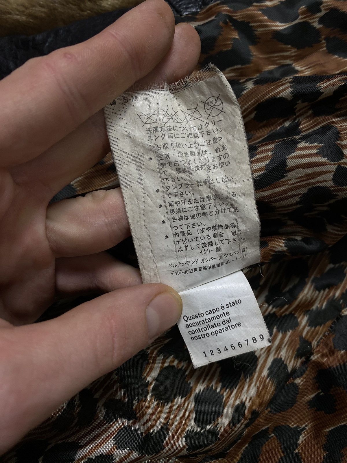Dolce & Gabbana × Leather × Vintage Dolce & Gabbana Shearling Leather Jacket | Japanese Brand Size M / US 6-8 / IT 42-44 - 11 Thumbnail