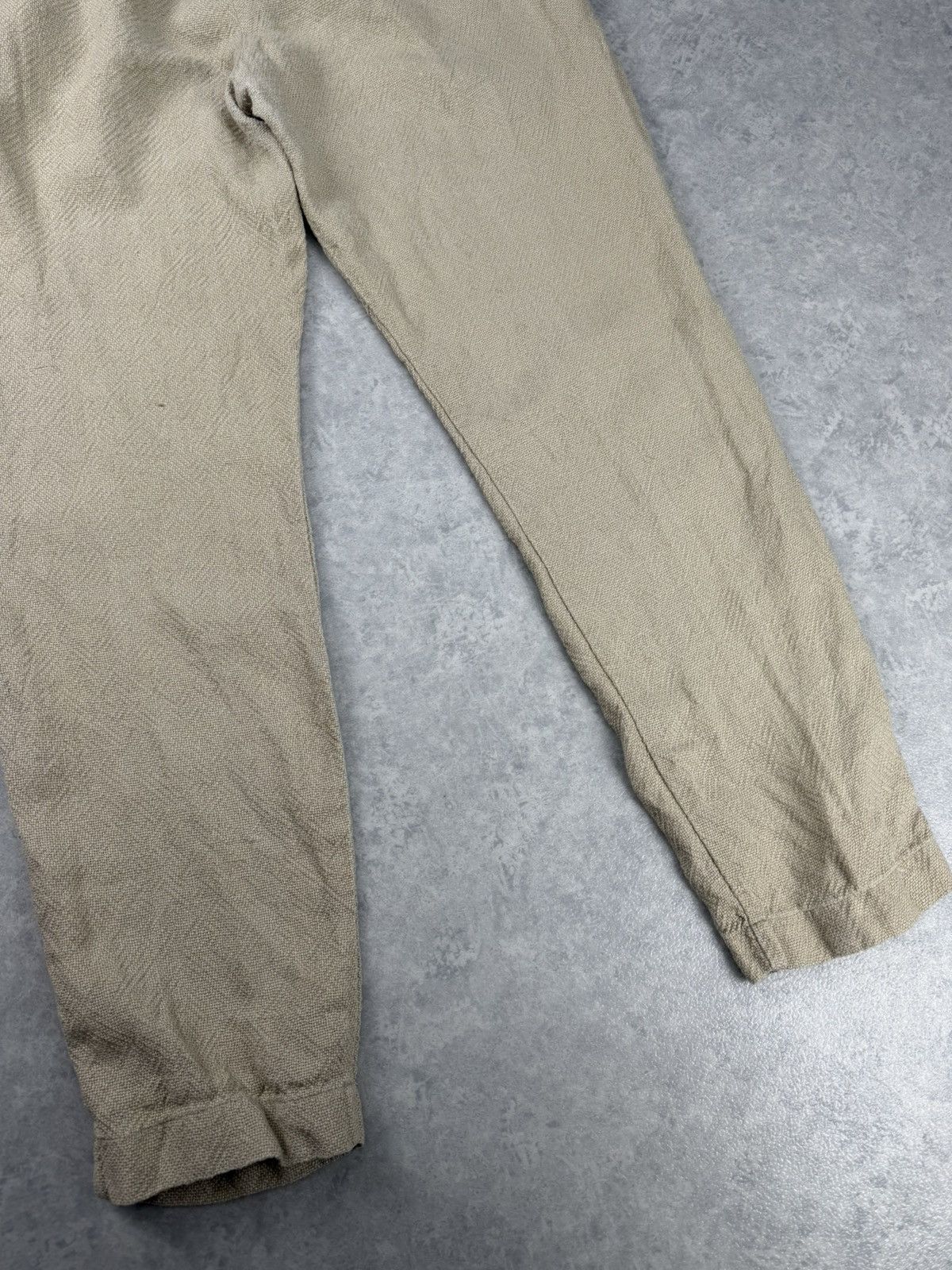 Other Ateliers Francais de Confection Linen Pants Beige Size 3 Size 30" / US 8 / IT 44 - 8 Thumbnail