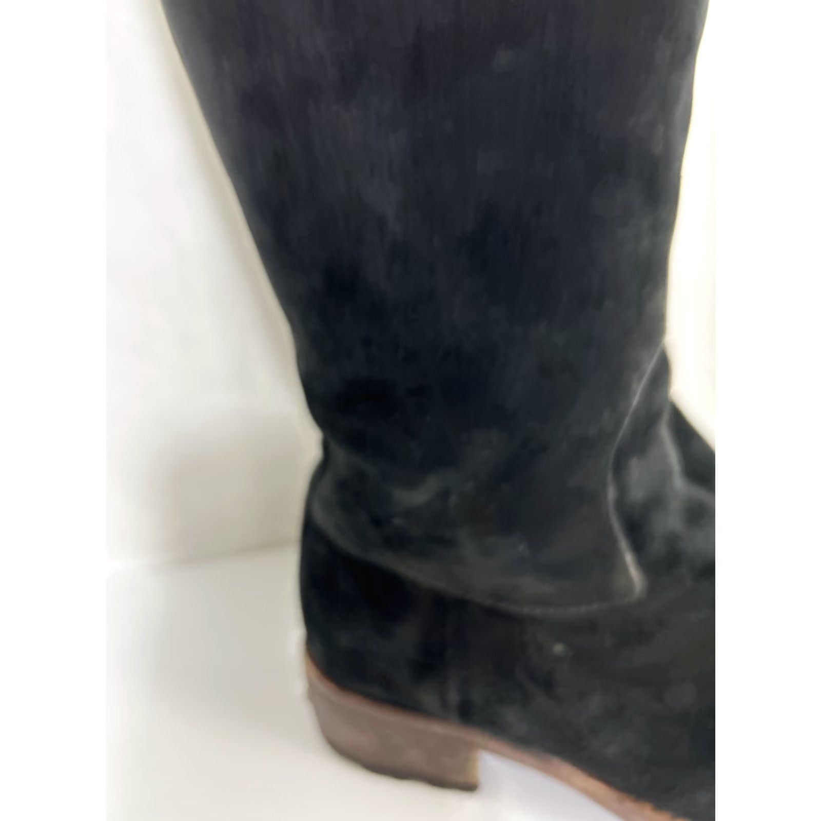 Ugg VINTAGE UGG BROOME BLACK SUEDE TALL BOOTS WOMEN USA 7 F8009G Size US 7 / IT 37 - 3 Thumbnail