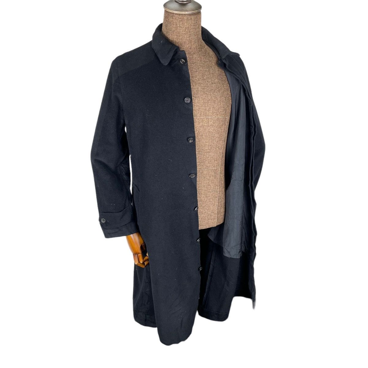 Yohji Yamamoto 🌟Y’S YOHJI YAMAMOTO CASHMERE LONG BUTTON JACKET Size L / US 10 / IT 46 - 1 Thumbnail
