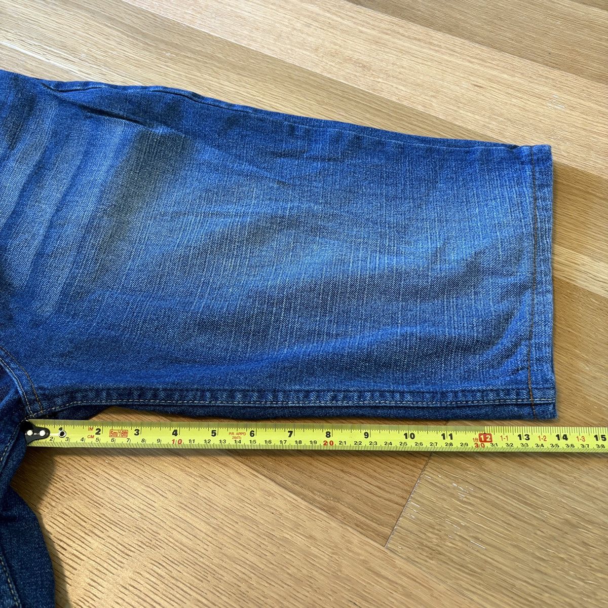 Other Y2K Stash House Blue Denim Skull Embroidered Baggy Jorts Size US 36 / EU 52 - 7 Thumbnail