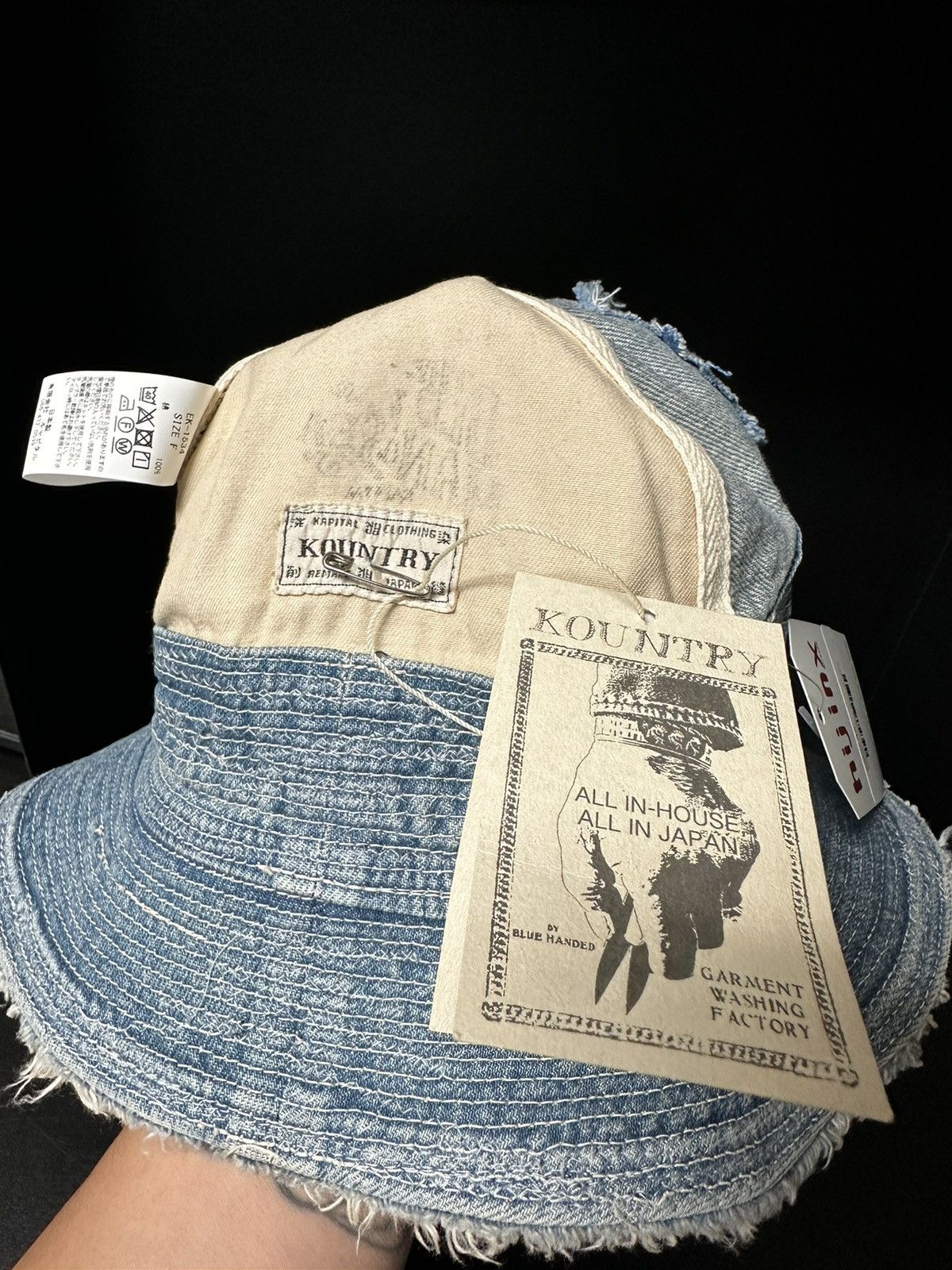 Kapital Kapital 11.5oz Denim The Old Man And The Sea Hat Size ONE SIZE - 8 Thumbnail