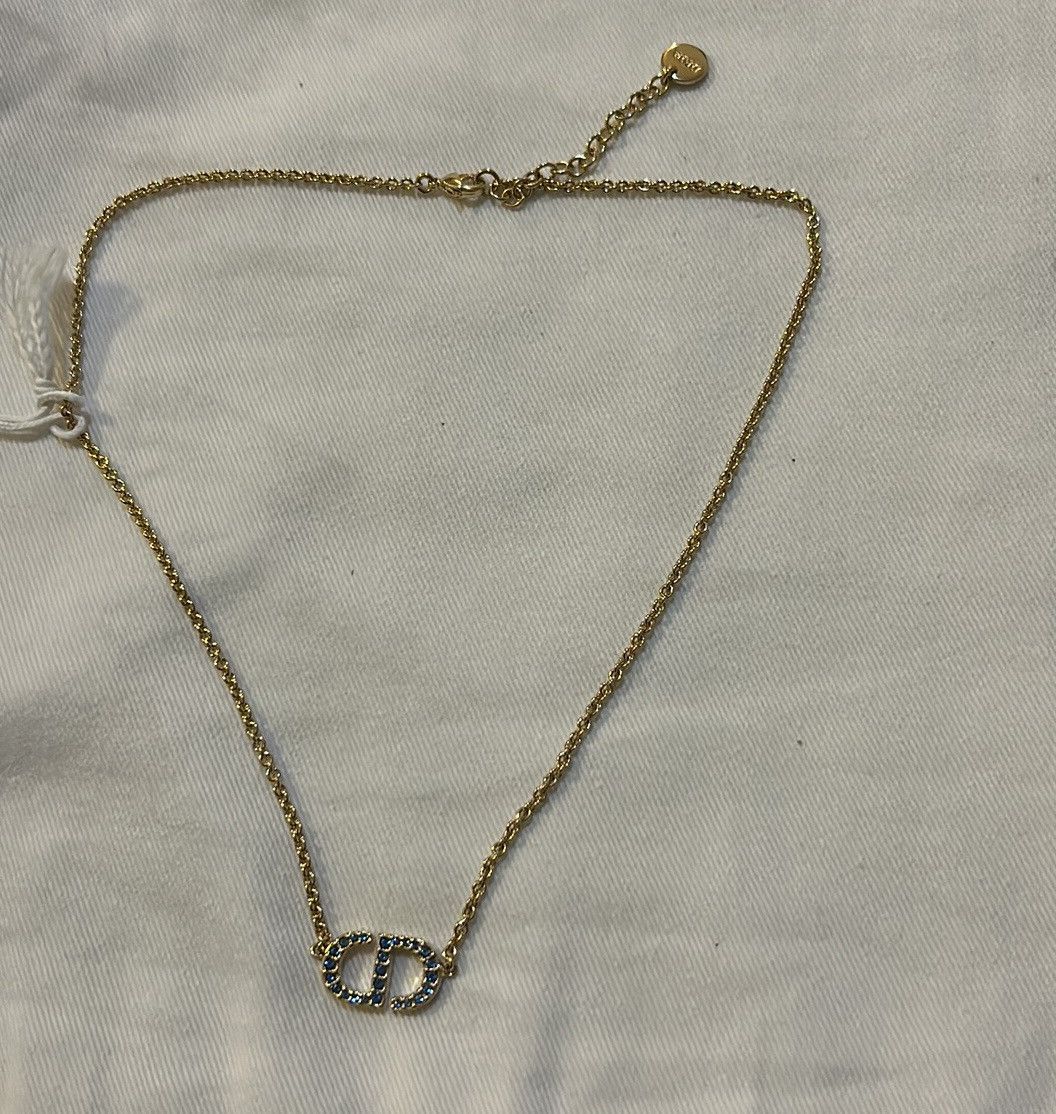 Dior Christian Dior PETIT CD NECKLACE Gold-Finish Metal Size ONE SIZE - 3 Thumbnail