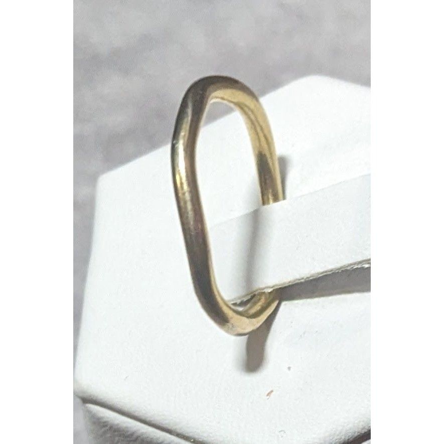 Other Gold Tone Abstract Wiggle Band Ring Size 7 1/4 Size ONE SIZE - 9 Thumbnail