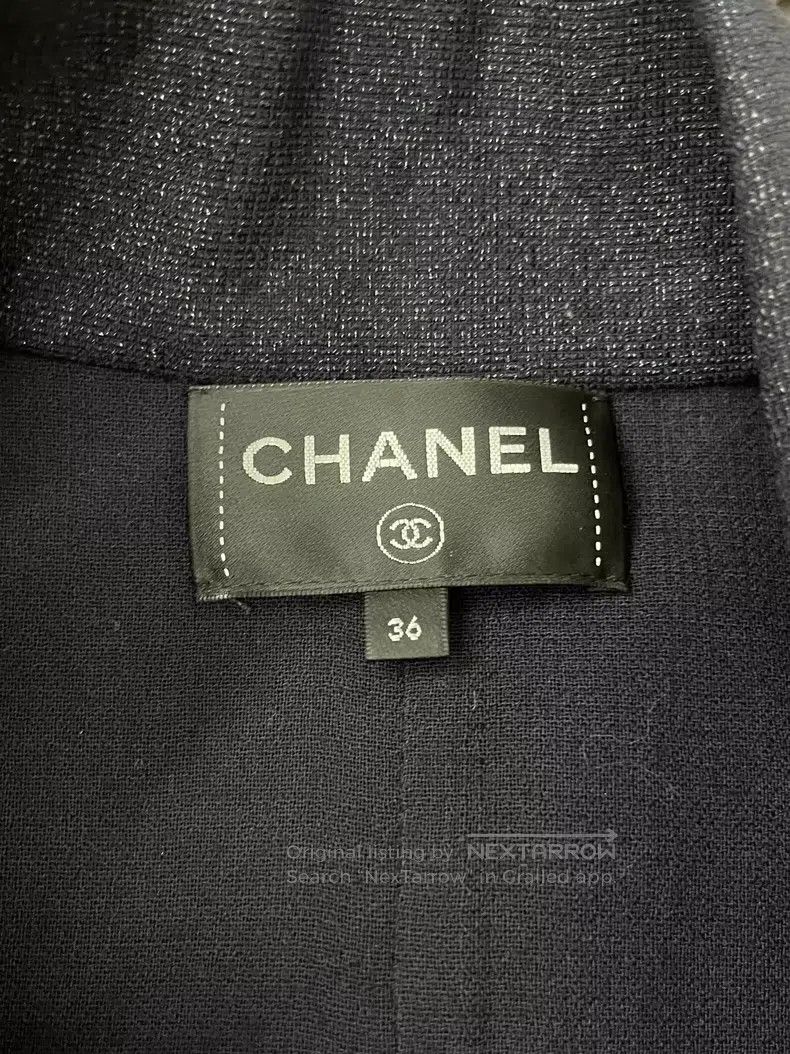 Chanel Chanel Black glitter double-breasted suit dress Size XS / US 0-2 / IT 36-38 - 4 Thumbnail