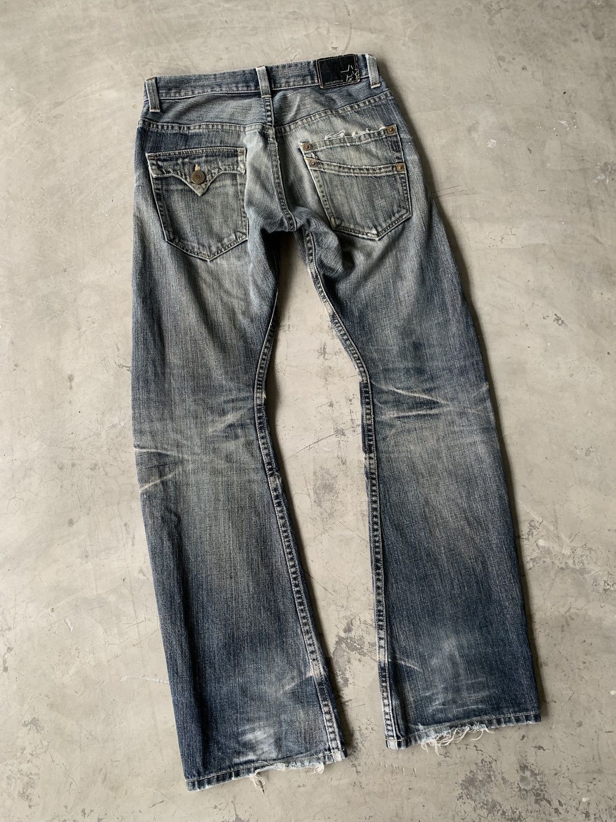 Japanese Brand Flare Denim RATTLE TRAP Japanese BootCut Denim Size US 32 / EU 48 - 7 Thumbnail