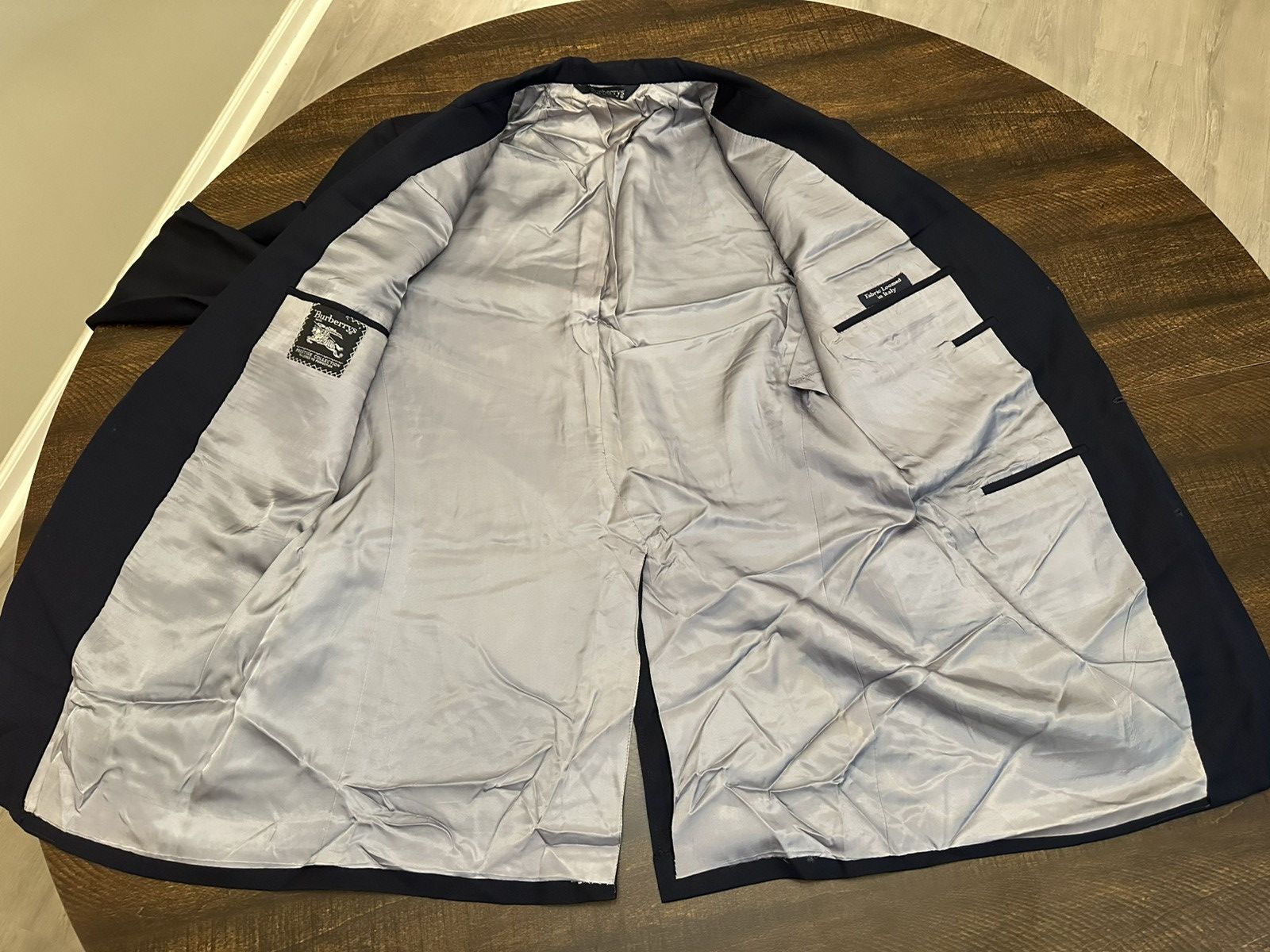 Burberry Burberrys Vtg Suit Jacket Mens 42 Single Breasted 100% Wool Size 42R - 8 Thumbnail