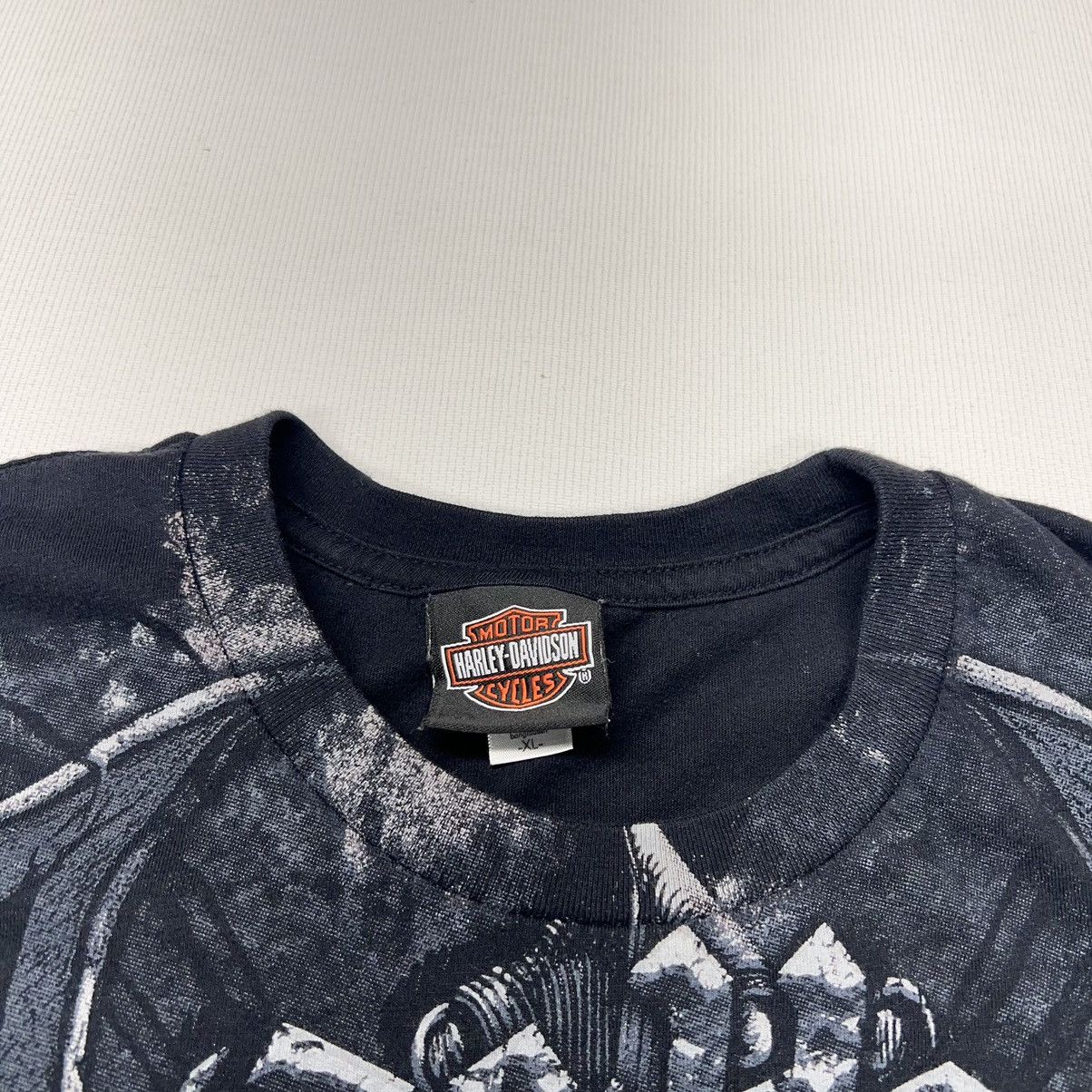 Harley Davidson Harley Davidson Tee Shirt Black Affliction Grunge Wings Size US XL / EU 56 / 4 - 4 Thumbnail