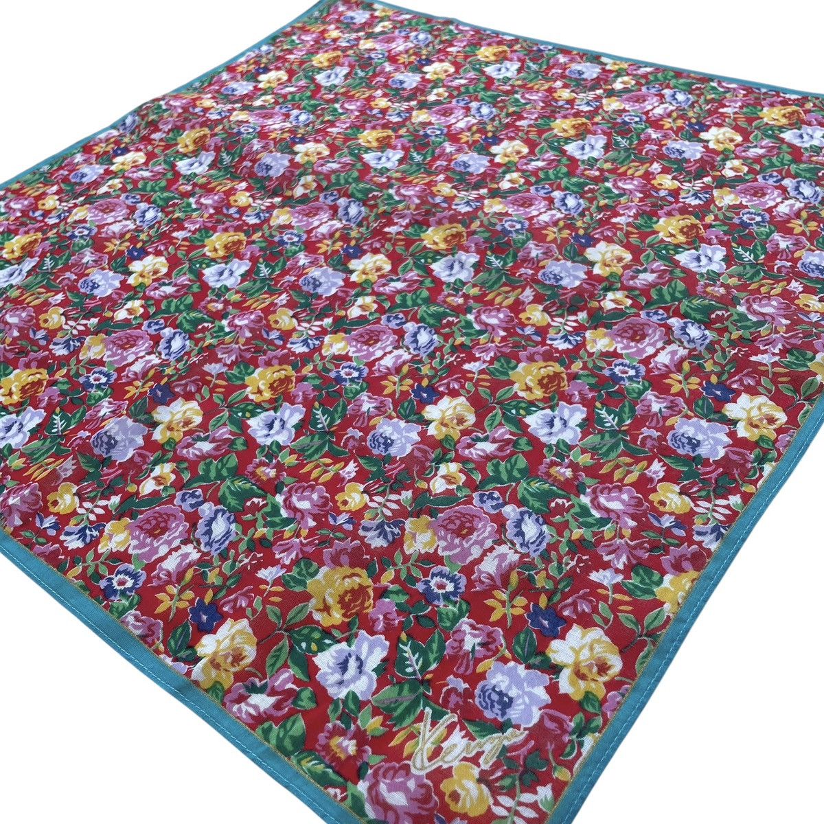 Designer × Kenzo Kenzo Paris Womens Designer Floral Handkerchief Size ONE SIZE - 2 Thumbnail