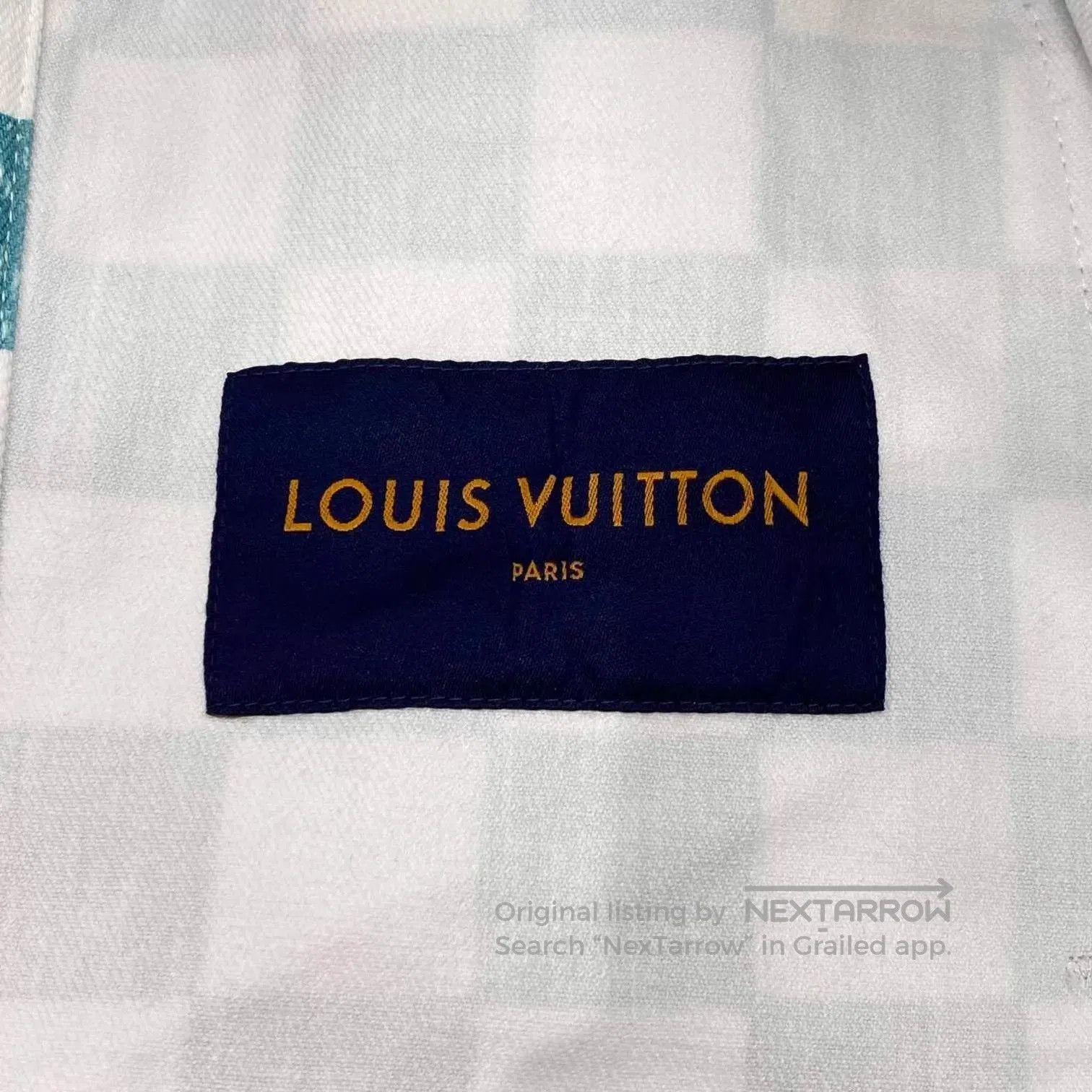 Louis Vuitton Blue Checkered Denim Jacket . Size US L / EU 52-54 / 3 - 4 Thumbnail