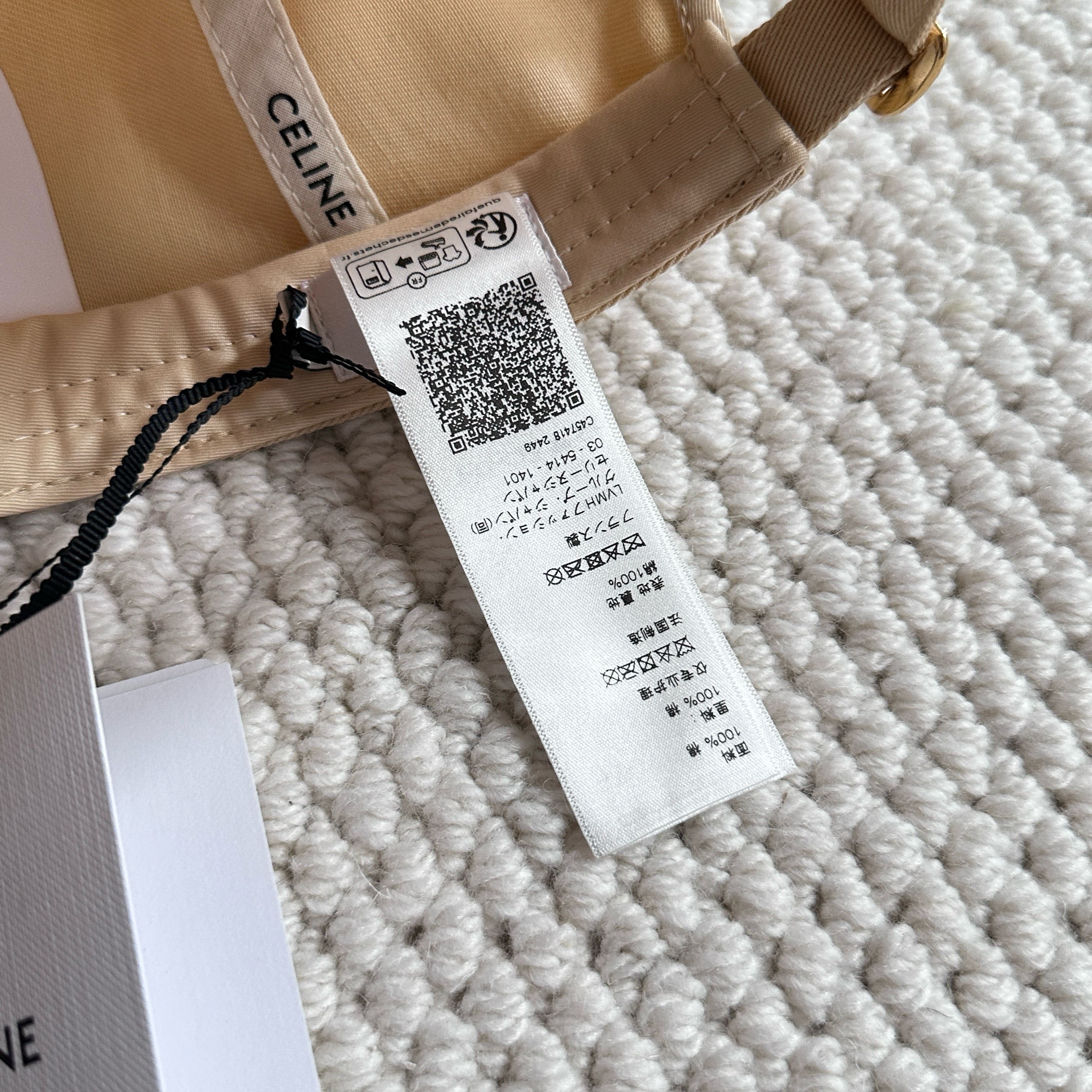 Celine CELINE Triomphe baseball cap in washed cotton Size ONE SIZE - 6 Thumbnail