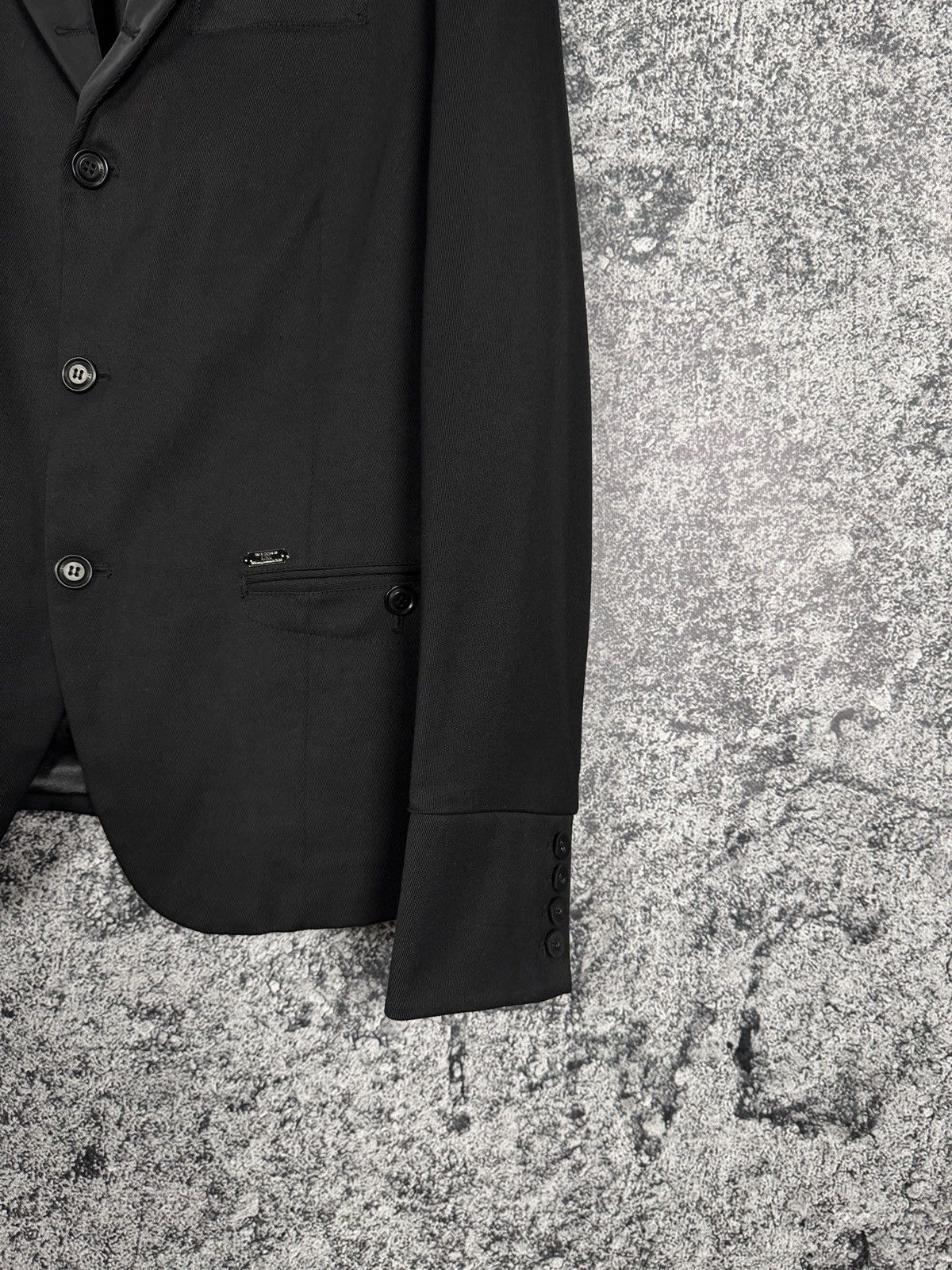 Diesel Vintage Cotton 3 Button Blazer Jacket Black Size L