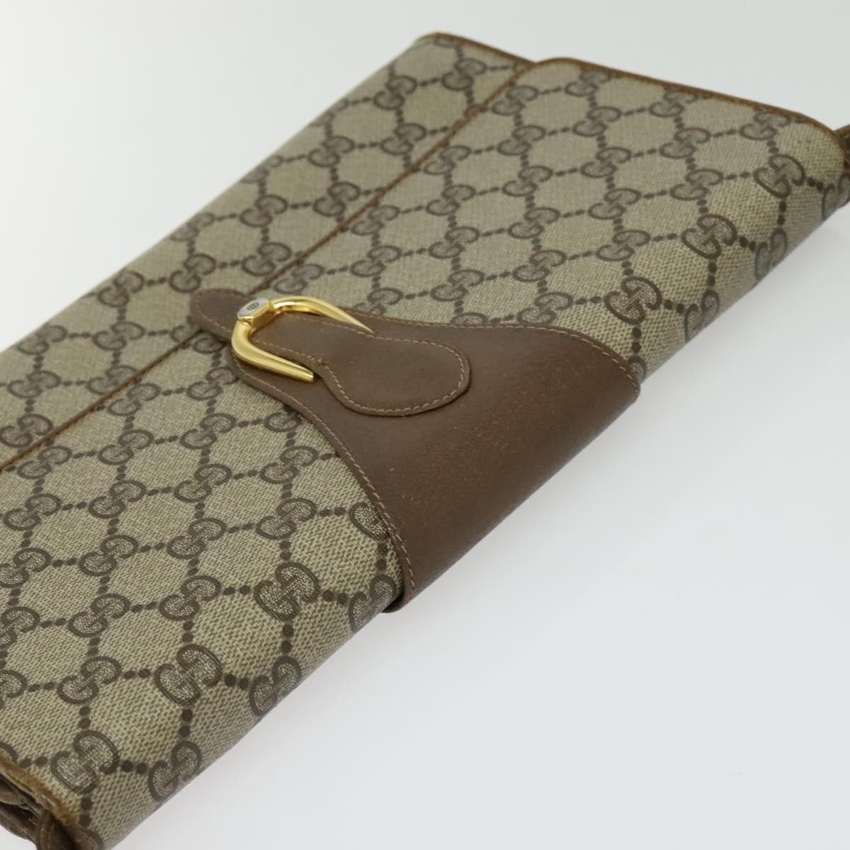 Gucci GUCCI GG Supreme Shoulder Bag Pvc Beige Gold 94 02 050 Size ONE SIZE - 6 Thumbnail