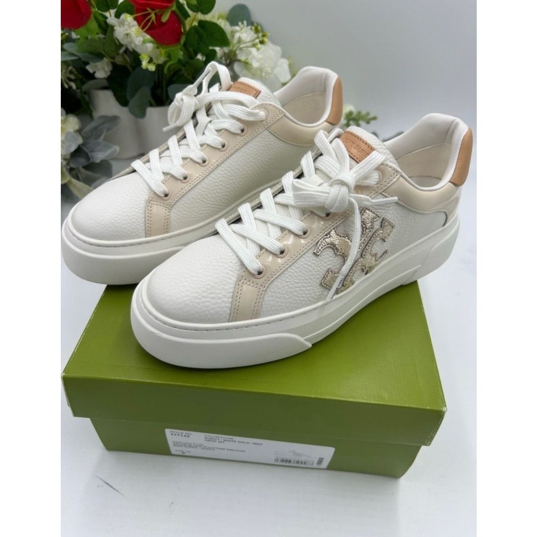 Tory Burch Tory Burch color block leather platform sneakers size 9 Size US 9 / IT 39 - 4 Thumbnail