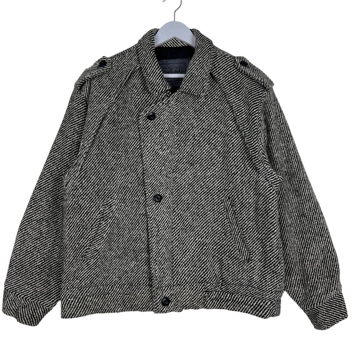 Issey Miyake 🔥 VINTAGE GULK CLUB HARRINGBONE WOOL BOMBER JACKET Size US M / EU 48-50 / 2 - 1 Thumbnail