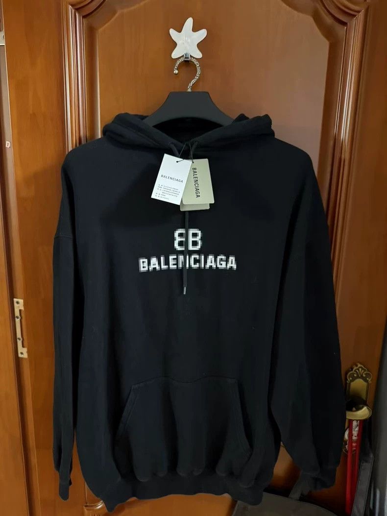 Balenciaga Balenciaga Mosaic Black Sweatshirt - dmc Size US XS / EU 42 / 0 - 1 Thumbnail
