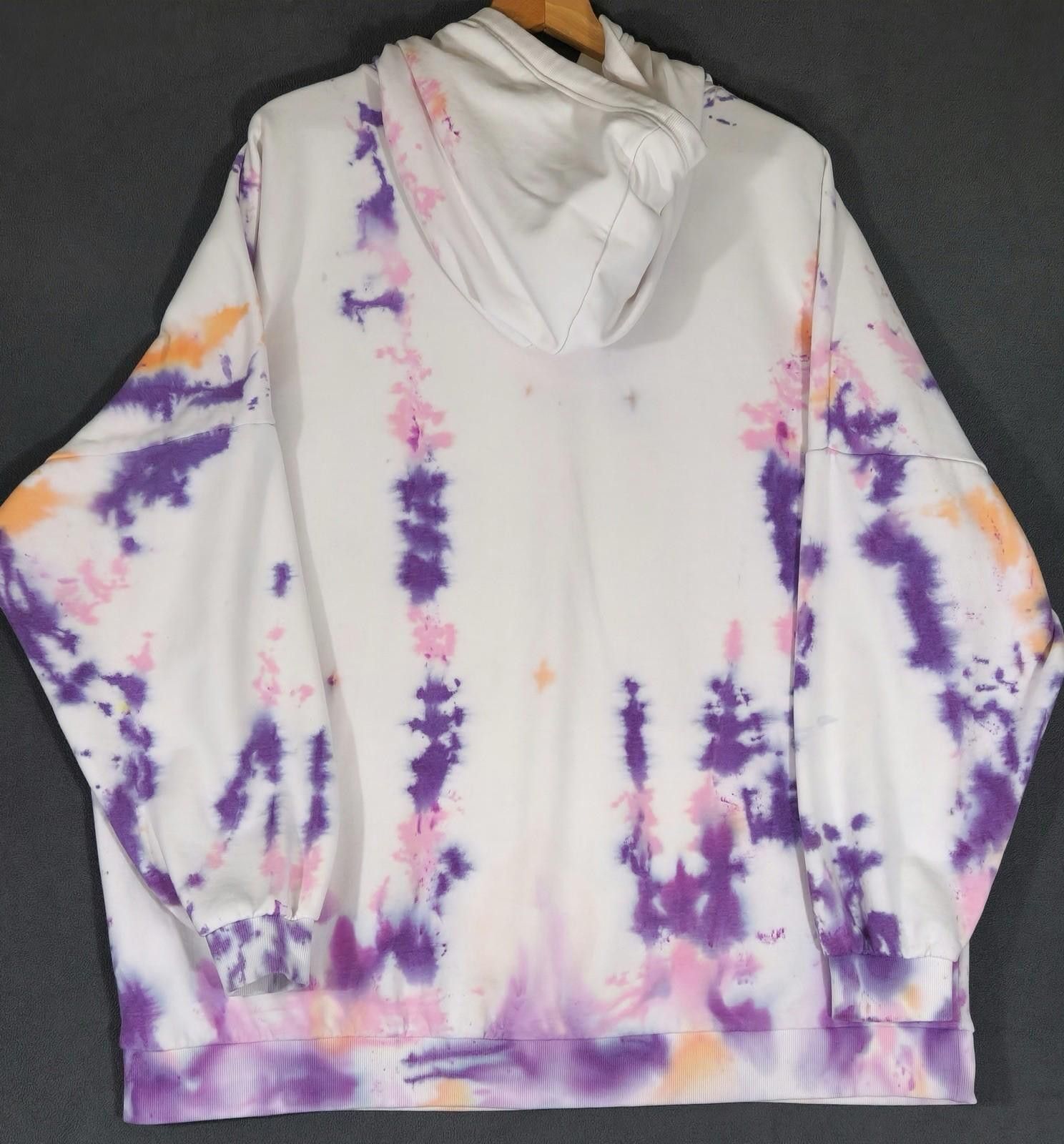 The Unbranded Brand H&M Divided Tie Dye Hoodie “Not Average” Men’s SIZE:3XL Size 3XL / US 20-22 - 5 Thumbnail