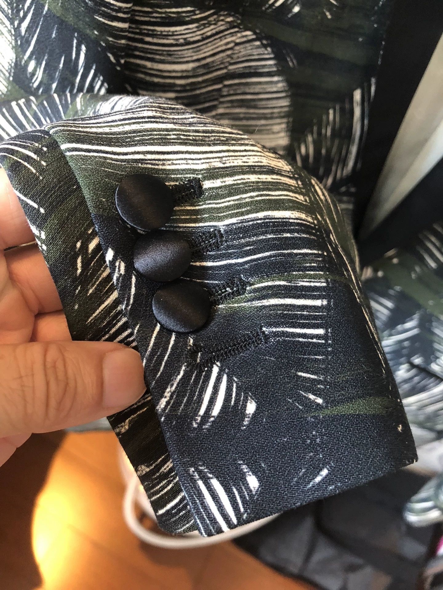 Dsquared2 Dsquared2 Green Tropical Print Linen Suit Size US M / EU 48-50 / 2 - 4 Thumbnail