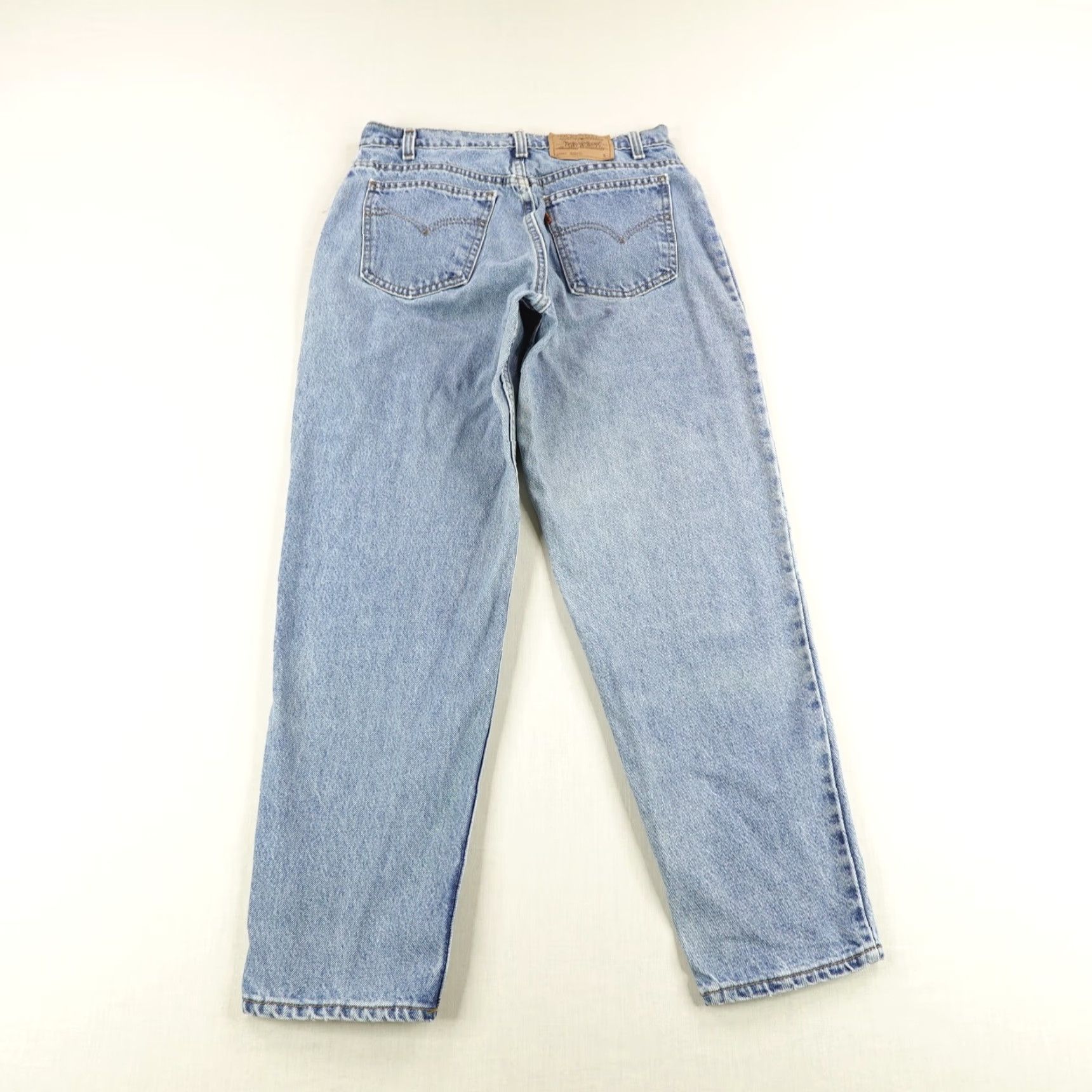 Levi's Vintage Levis Jeans Women 14 Short Blue Denim Orange Tab 951 Loose Fit 90s 15951 Size 36" / US 14 / IT 50 - 4 Thumbnail