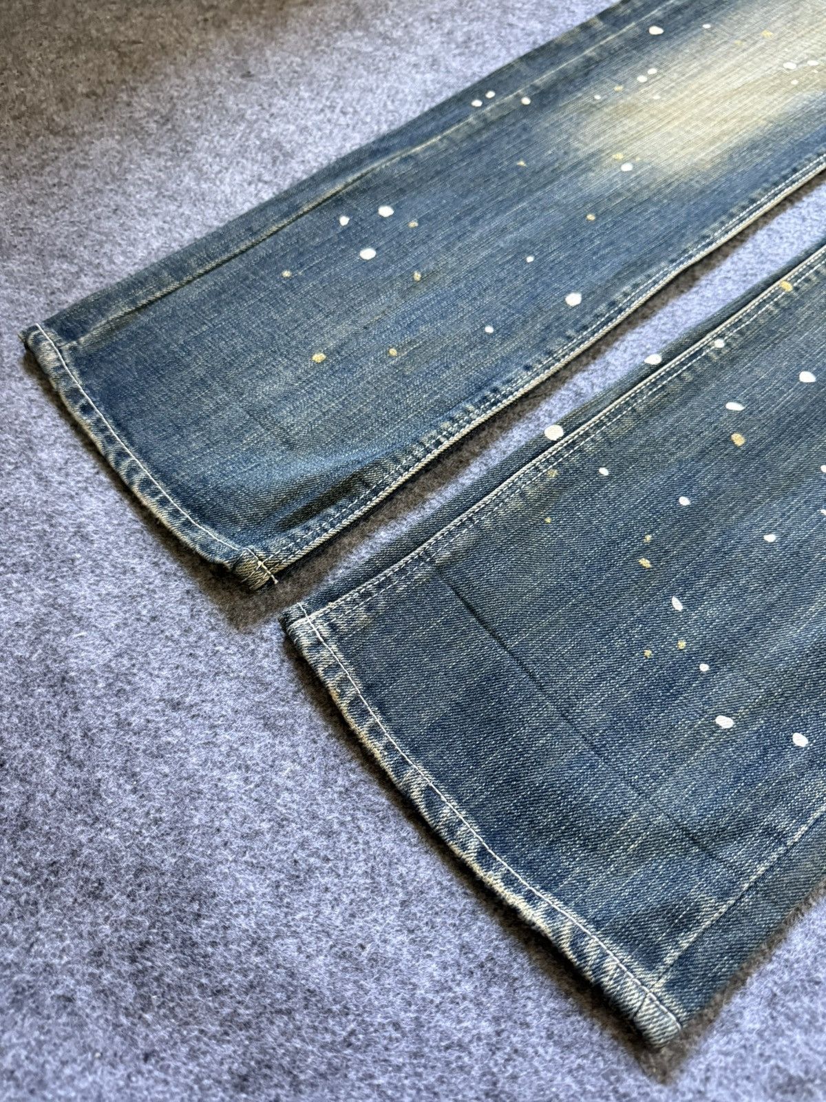 Hysteric Glamour × Japanese Brand Dinassy Japan Mud Wash Paint Splatter Jeans Size US 31 - 8 Thumbnail