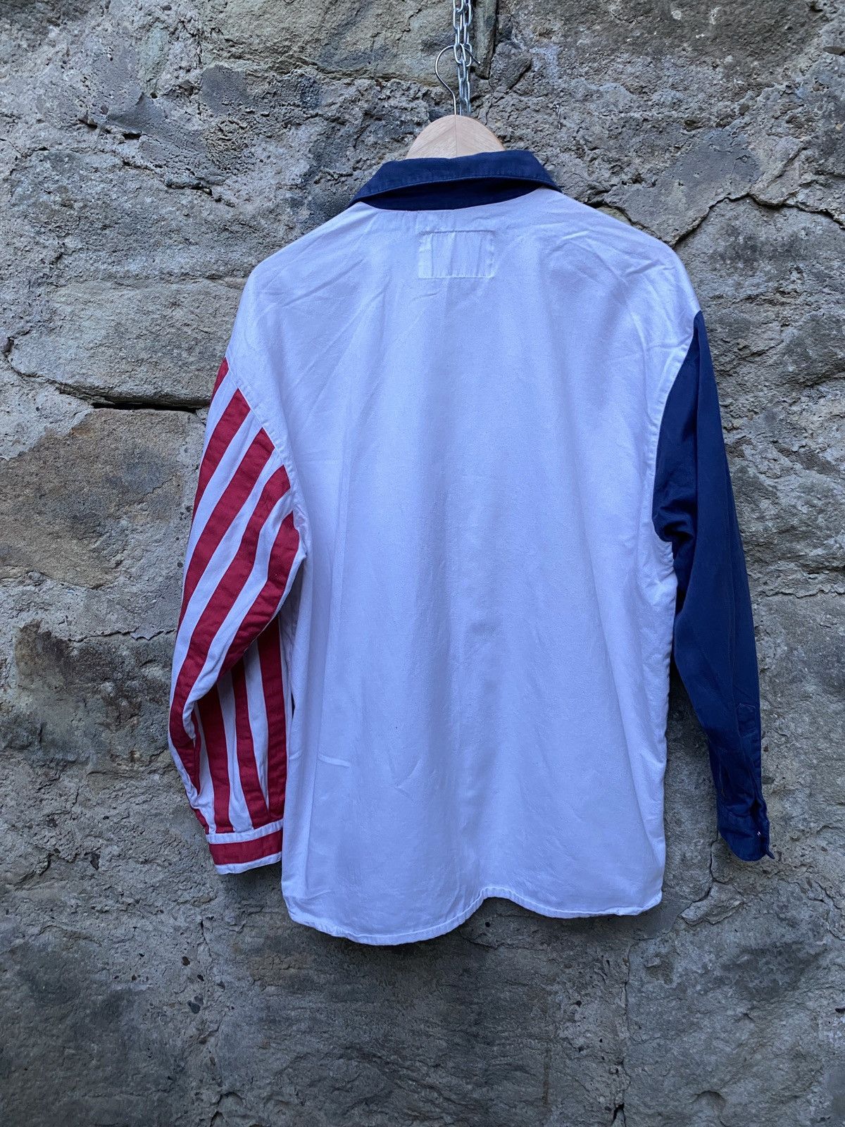 Vintage Vintage 90s Stockerpoint Biker Shirt USA Flag Size US M / EU 48-50 / 2 - 8 Thumbnail