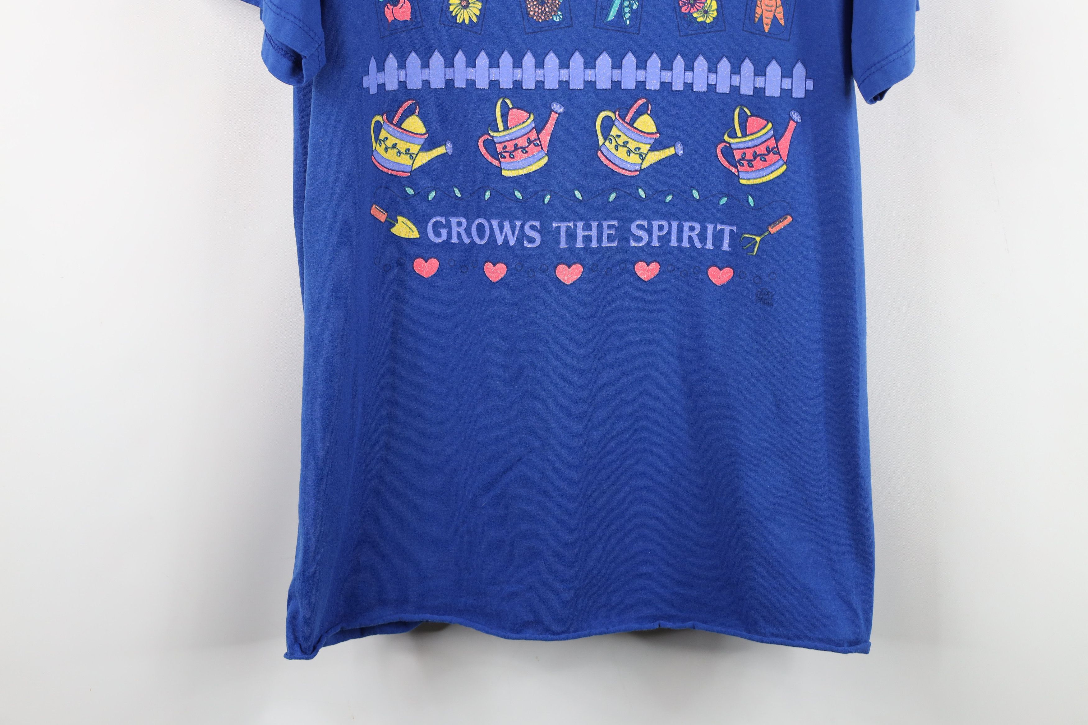Vintage Vintage 90s Streetwear Gardening Nature Flower T-Shirt USA Size L / US 10 / IT 46 - 3 Thumbnail