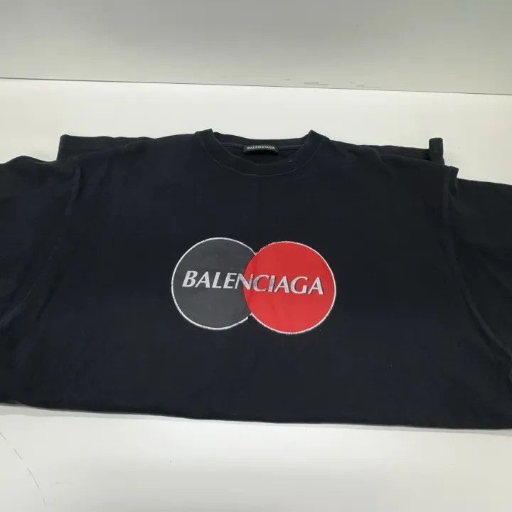 Balenciaga Balenciaga Balenciaga Black Oversized Logo TShirt for Men Size US S / EU 44-46 / 1 - 6 Thumbnail