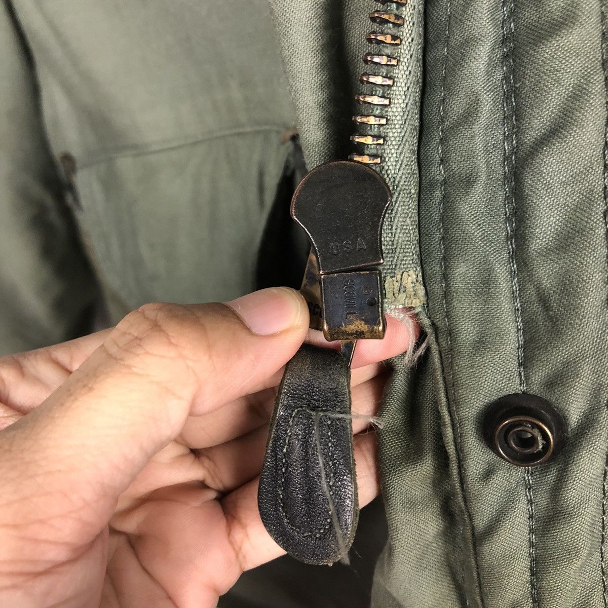 Vintage 📌Vintage Heavy Parka Jacket Military Scovill Zipper Usa Size US M / EU 48-50 / 2 - 19 Thumbnail