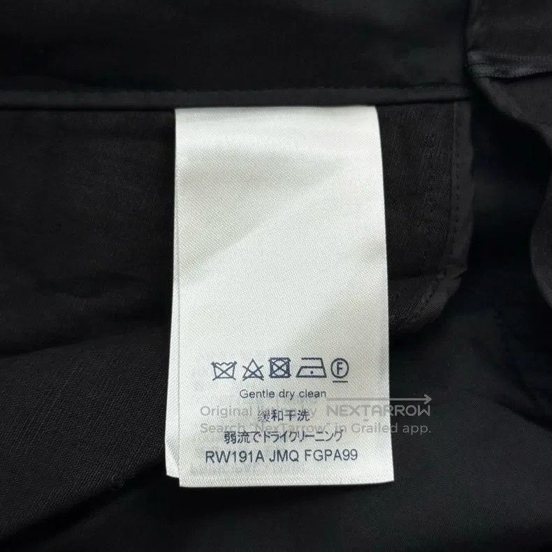 Louis Vuitton Louis Vuitton Black linen irregular skirt Size 37" - 6 Thumbnail