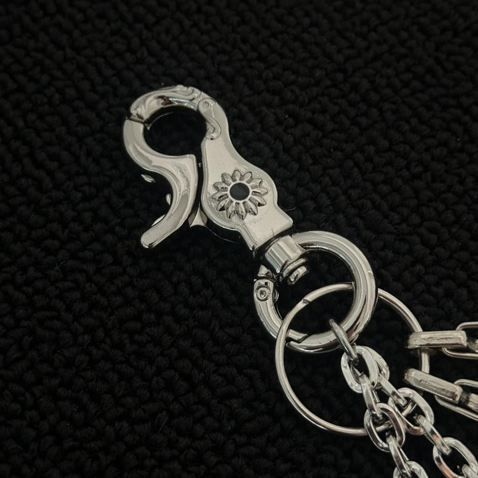 Jewelry Cyber Spike Ball Keychain | Metal Punk Street Size ONE SIZE - 4 Thumbnail