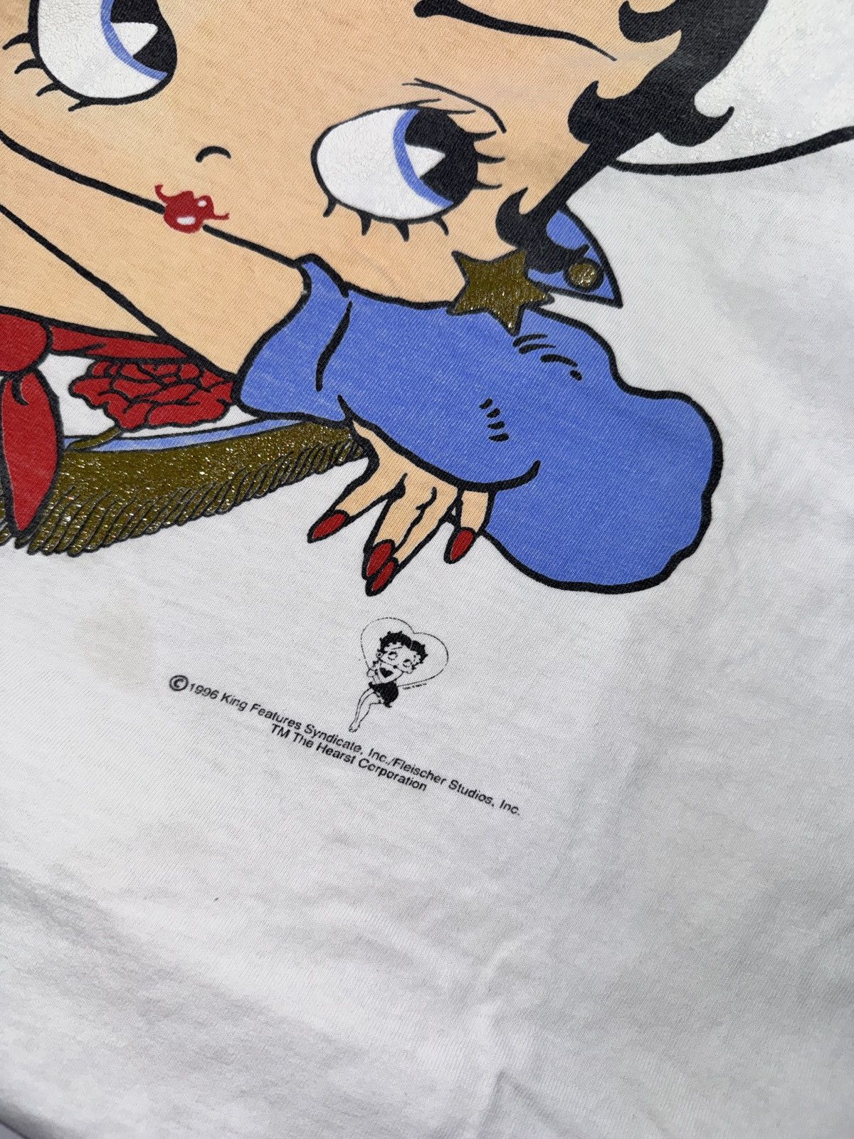 Vintage BETTY BOO COWGIRL 1996 VINTAGE T-SHIRT Size US L / EU 52-54 / 3 - 3 Thumbnail