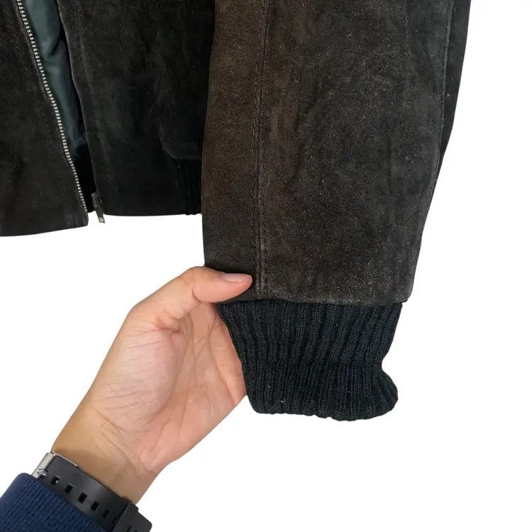 Leather Vintage suede leather bomber jacket Size US L / EU 52-54 / 3 - 7 Thumbnail