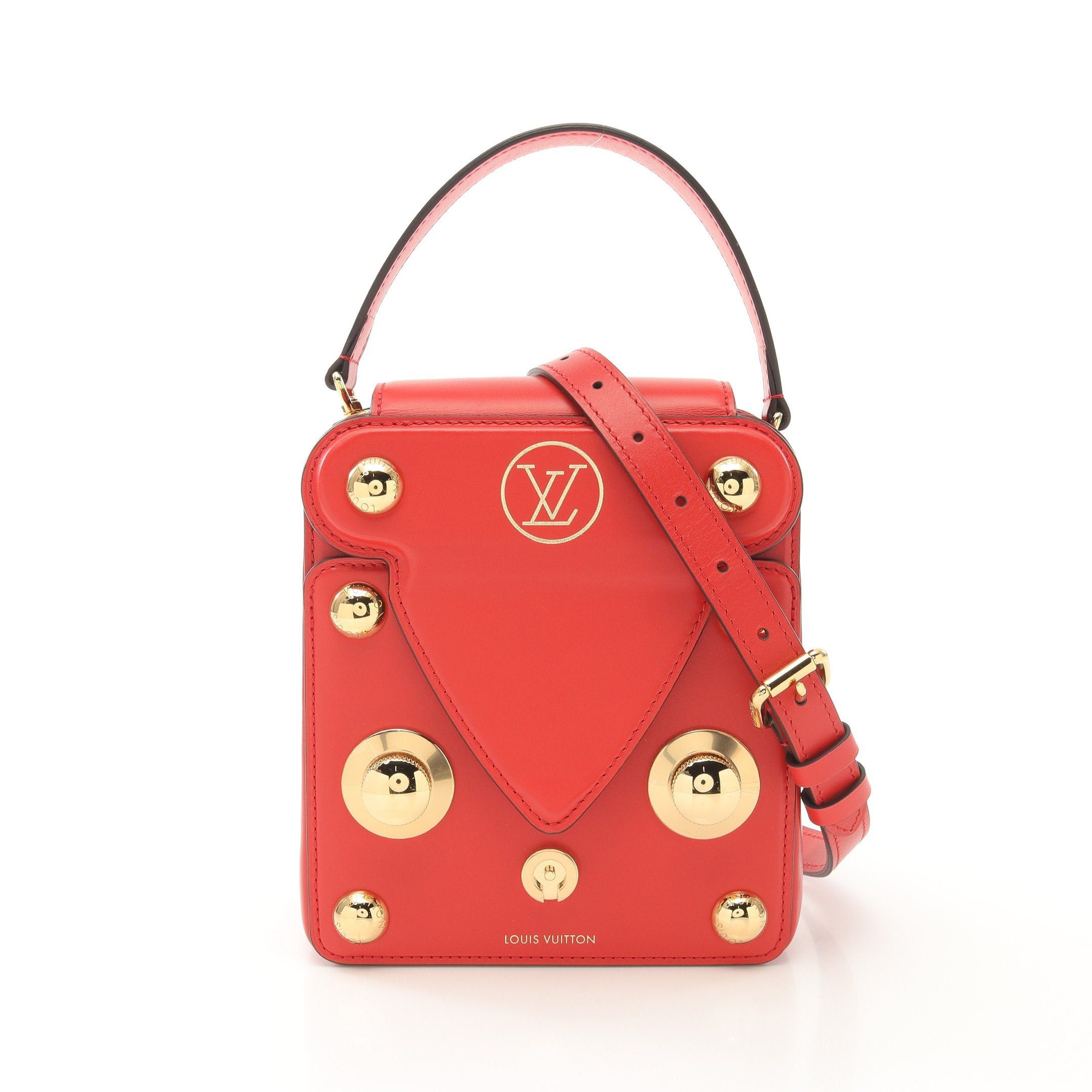 Louis Vuitton Louis Vuitton S Lock Bag Xl Handbag Leather Red Size ONE SIZE - 1 Thumbnail
