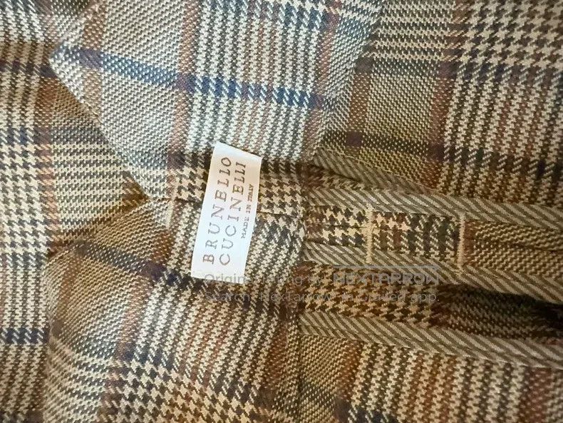 Brunello Cucinelli Brunello Cucinelli Plaid straight leg pants Size 28" / US 6 / IT 42 - 6 Thumbnail