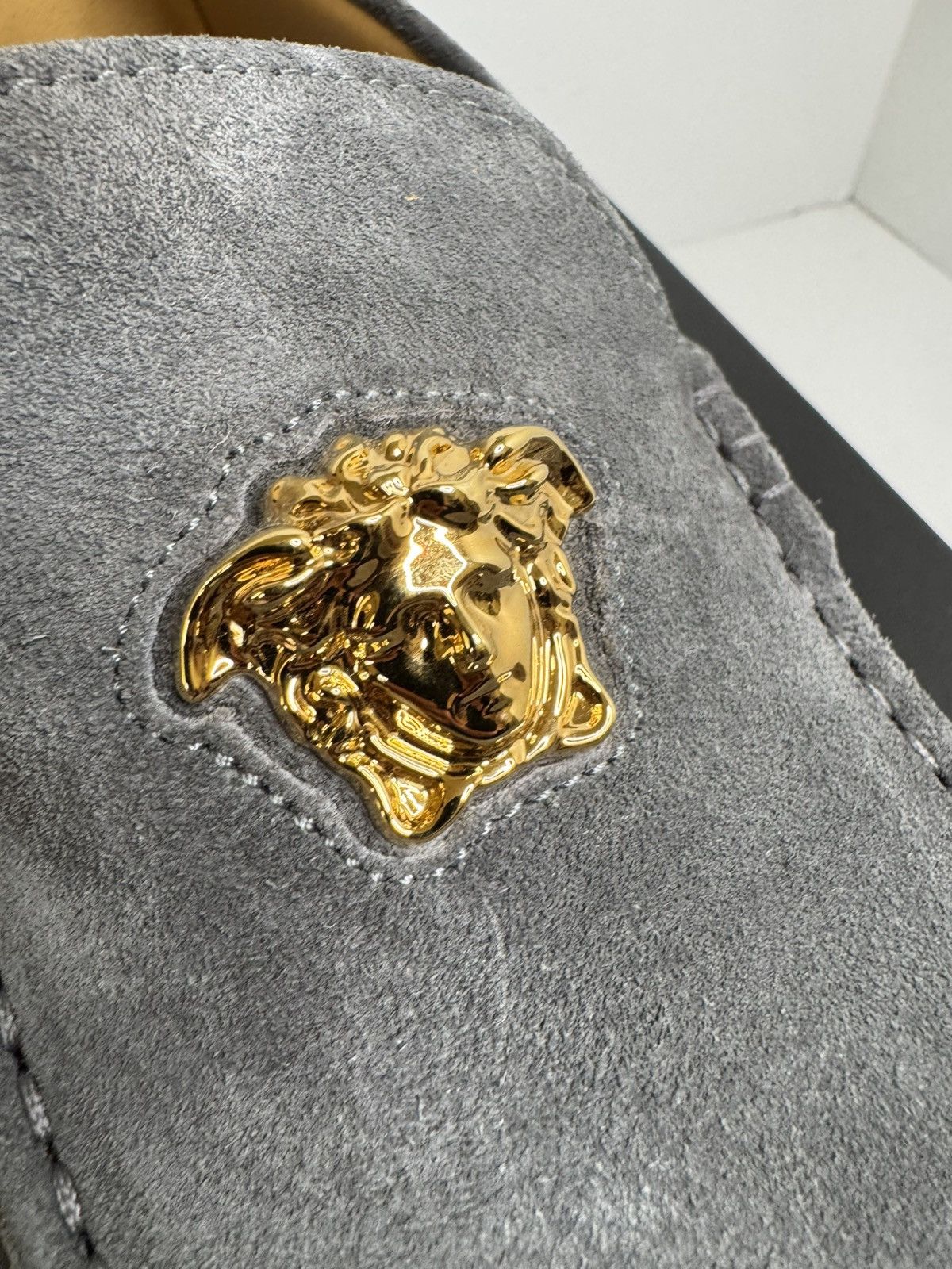 Versace Versace Medusa Suede Drivers Grey 44.5 New With Box Size US 11.5 / EU 44-45 - 8 Thumbnail