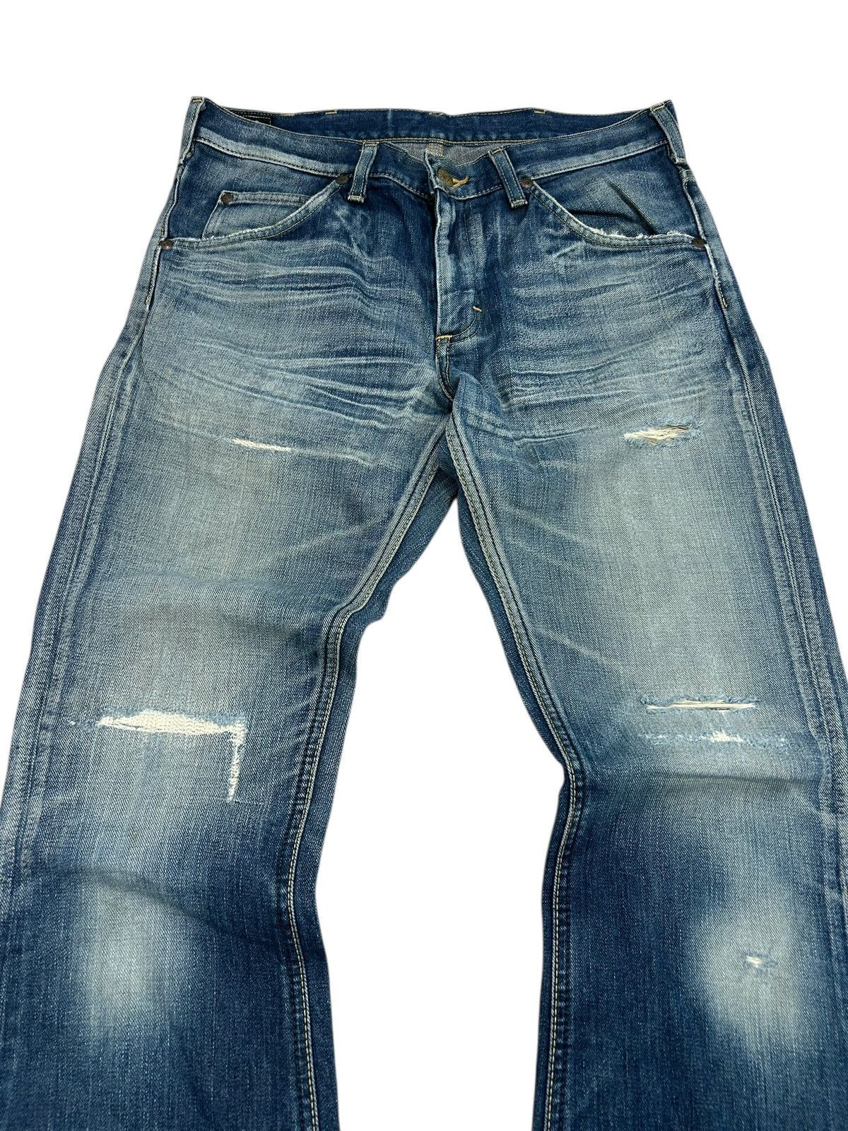 Tornado Mart Flare Lee Rider Jean Mud Washed Distressed Dystopian Design Size US 32 / EU 48 - 6 Thumbnail