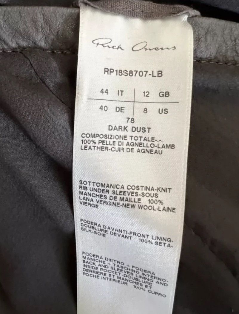 Rick Owens Rick Owens Wasteland patchwork chiffon motorcycle jacket Size US L / EU 52-54 / 3 - 6 Thumbnail