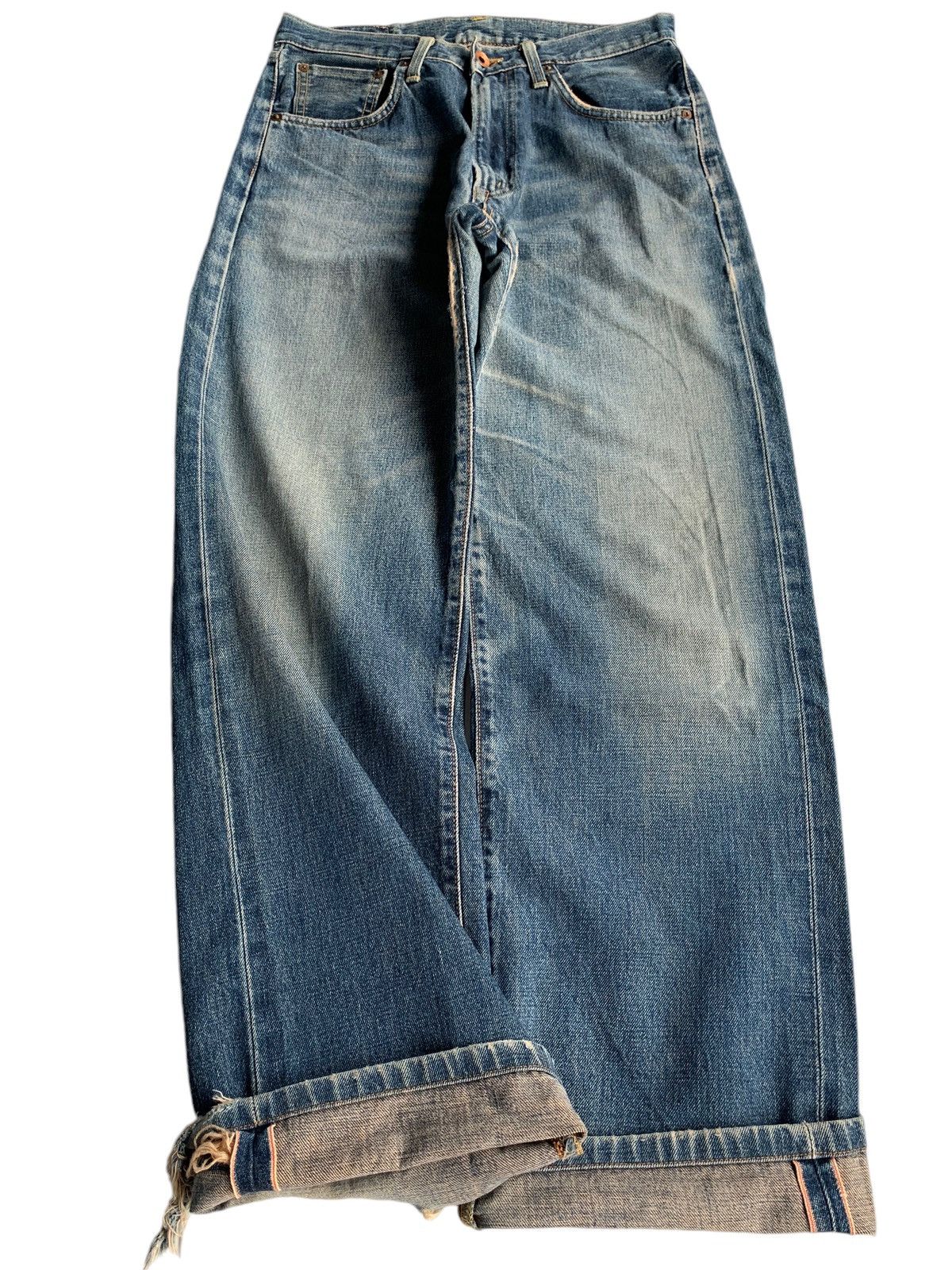 Japanese Brand × Kapital × Vintage Vintage Edwin 505X Mudwash Selvedge Distressed Denim Size US 29 - 5 Thumbnail