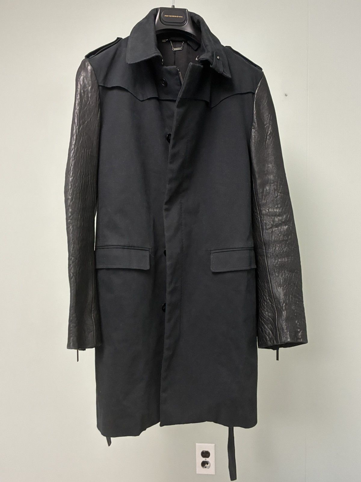 Costume National Leather sleeve coat Small Medium Size US S / EU 44-46 / 1 - 15 Thumbnail