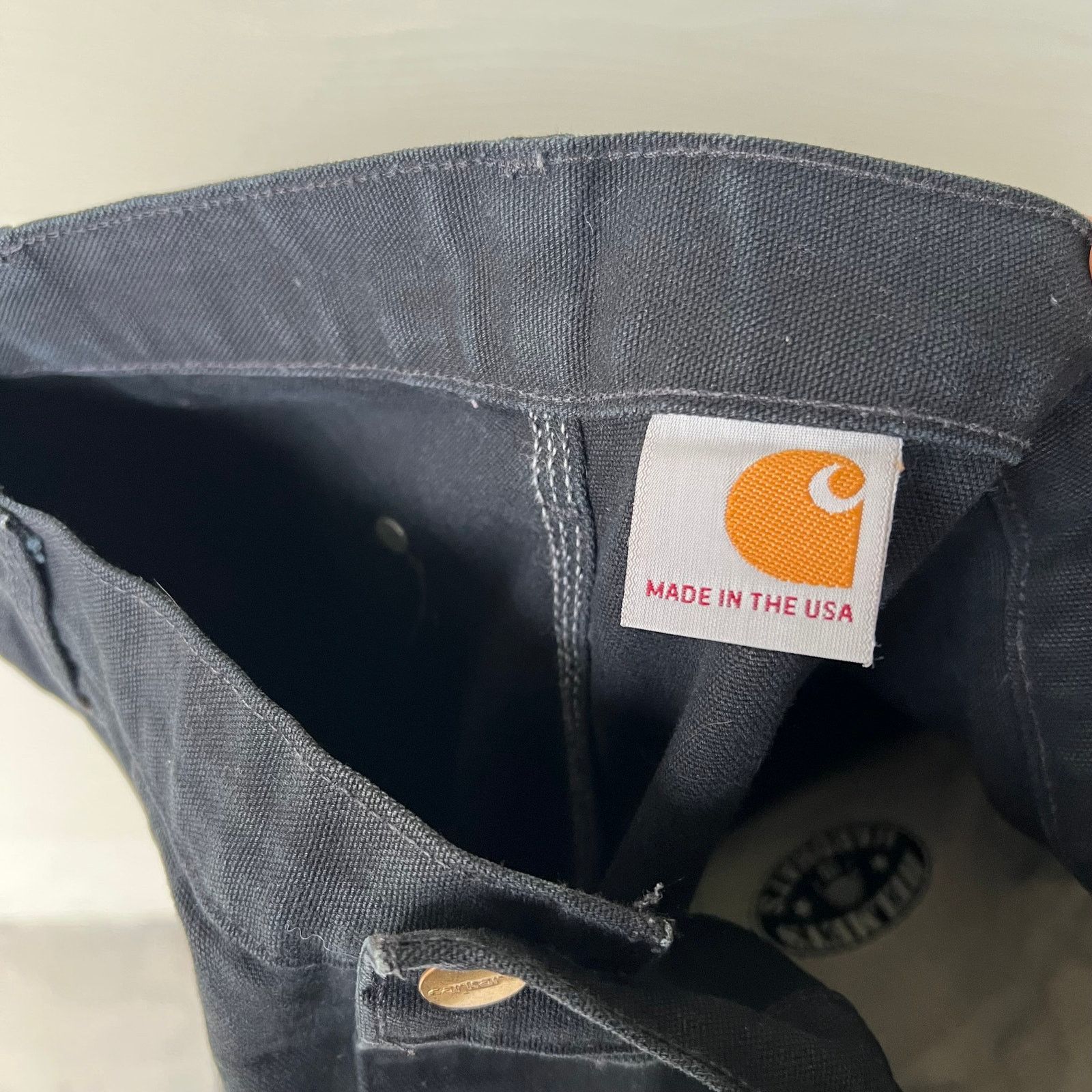 Carhartt × Vintage Carhartt black CUT double knee work wear carpenter pants Size US 35 - 6 Thumbnail